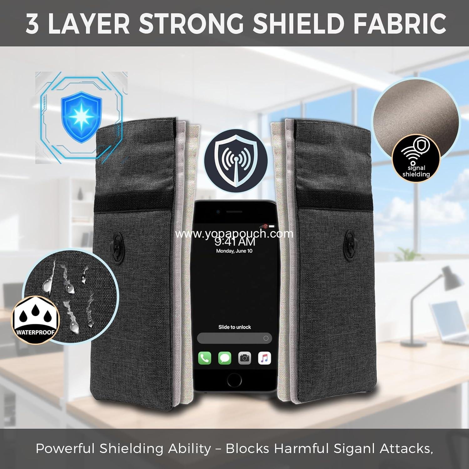 Wholesale Signal Blocking Faraday Bags for Phones - 2 Pack RFID Blocking Pouch for Privacy Protection - OEM Supplier