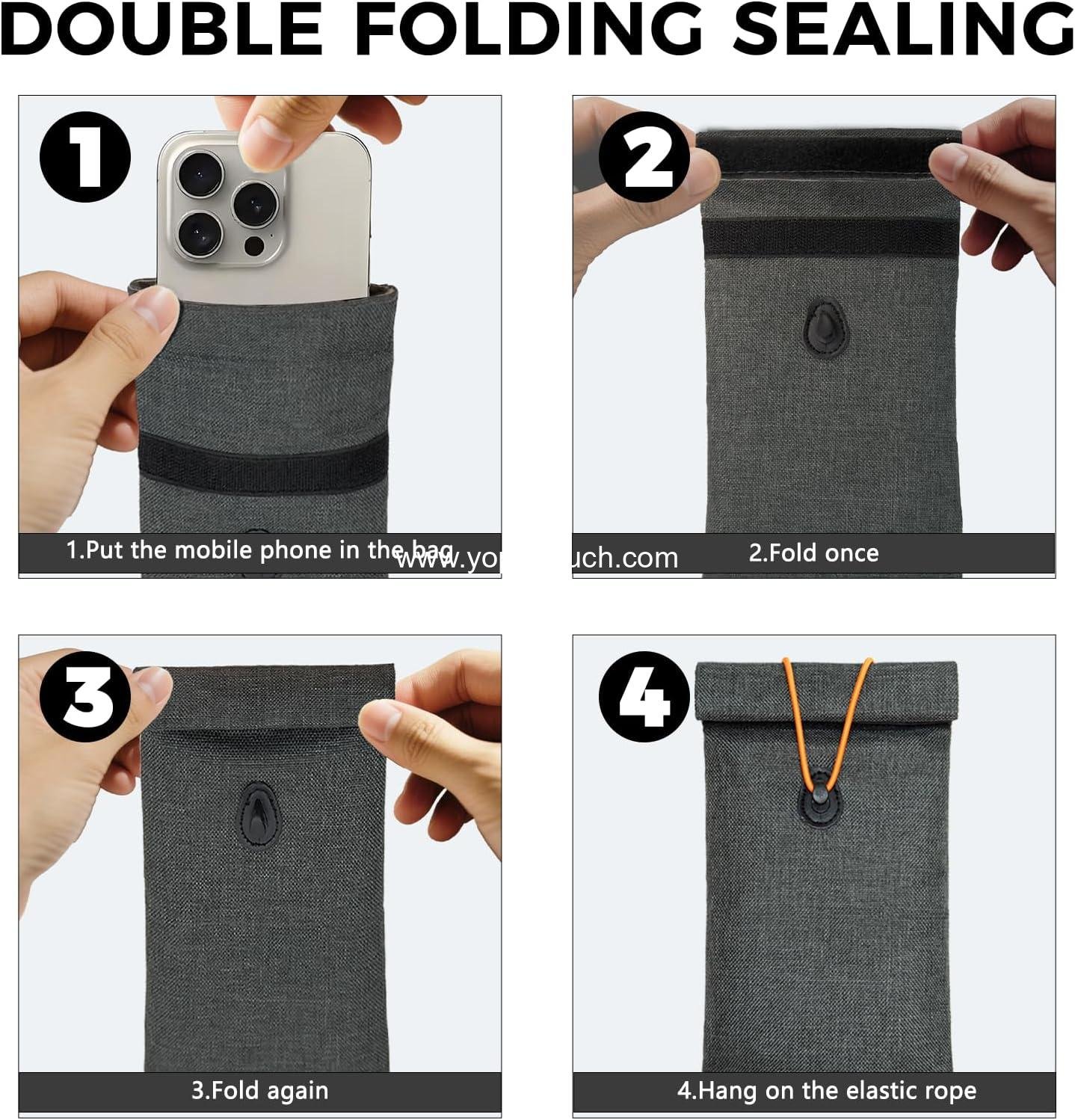 Wholesale Signal Blocking Faraday Bags for Phones - 2 Pack RFID Blocking Pouch for Privacy Protection - OEM Supplier