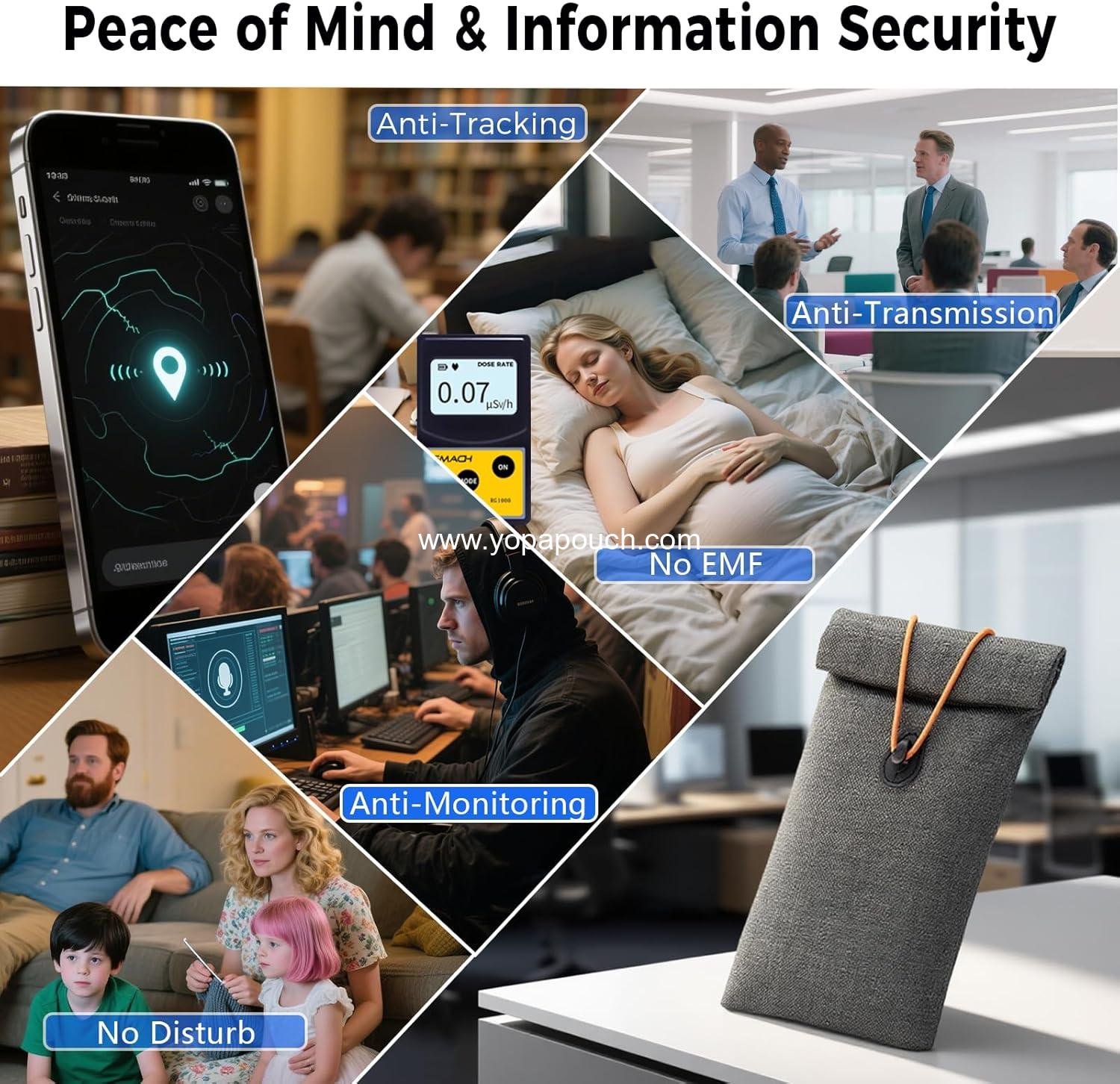 Wholesale Signal Blocking Faraday Bags for Phones - 2 Pack RFID Blocking Pouch for Privacy Protection - OEM Supplier