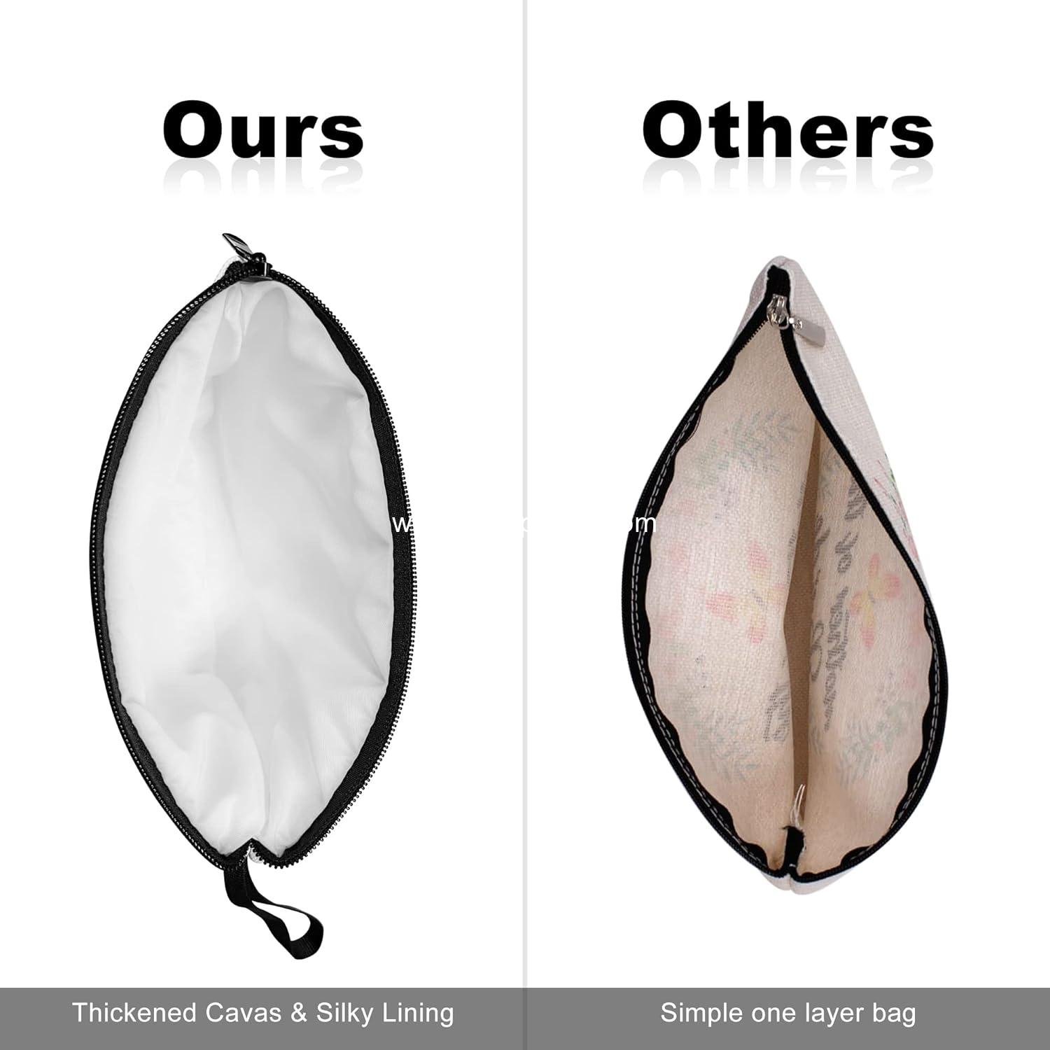 Wholesale A-Z Personalized Makeup Bag for Women, Birthday Gifts for Mom, Best Friend, Bride, Bridesmaid Cosmetic Bag (A, White) Supplier