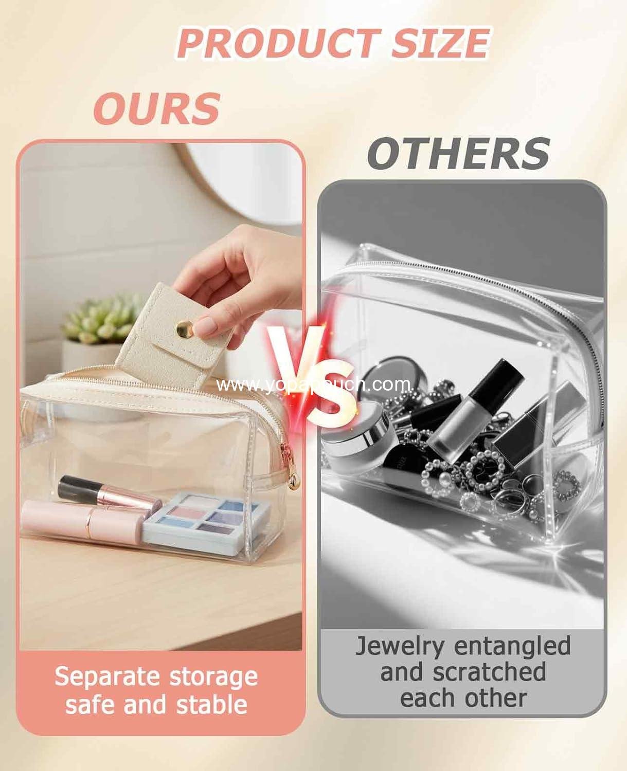 Wholesale 6PCS Mini Jewelry Travel Pouch, Foldable Jewelry Roll Bag with Buckle for Rings, Necklaces, and Earrings - Supplier