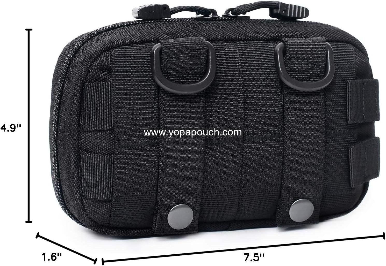 Wholesale Tactical Molle Horizontal Admin Pouch Compact 1000D Utility EDC Tool Bag with Shoulder Strap - Manufacturer