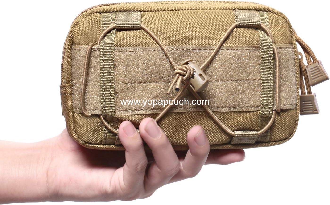 Wholesale Tactical Molle Horizontal Admin Pouch Compact 1000D Utility EDC Tool Bag with Shoulder Strap - Manufacturer