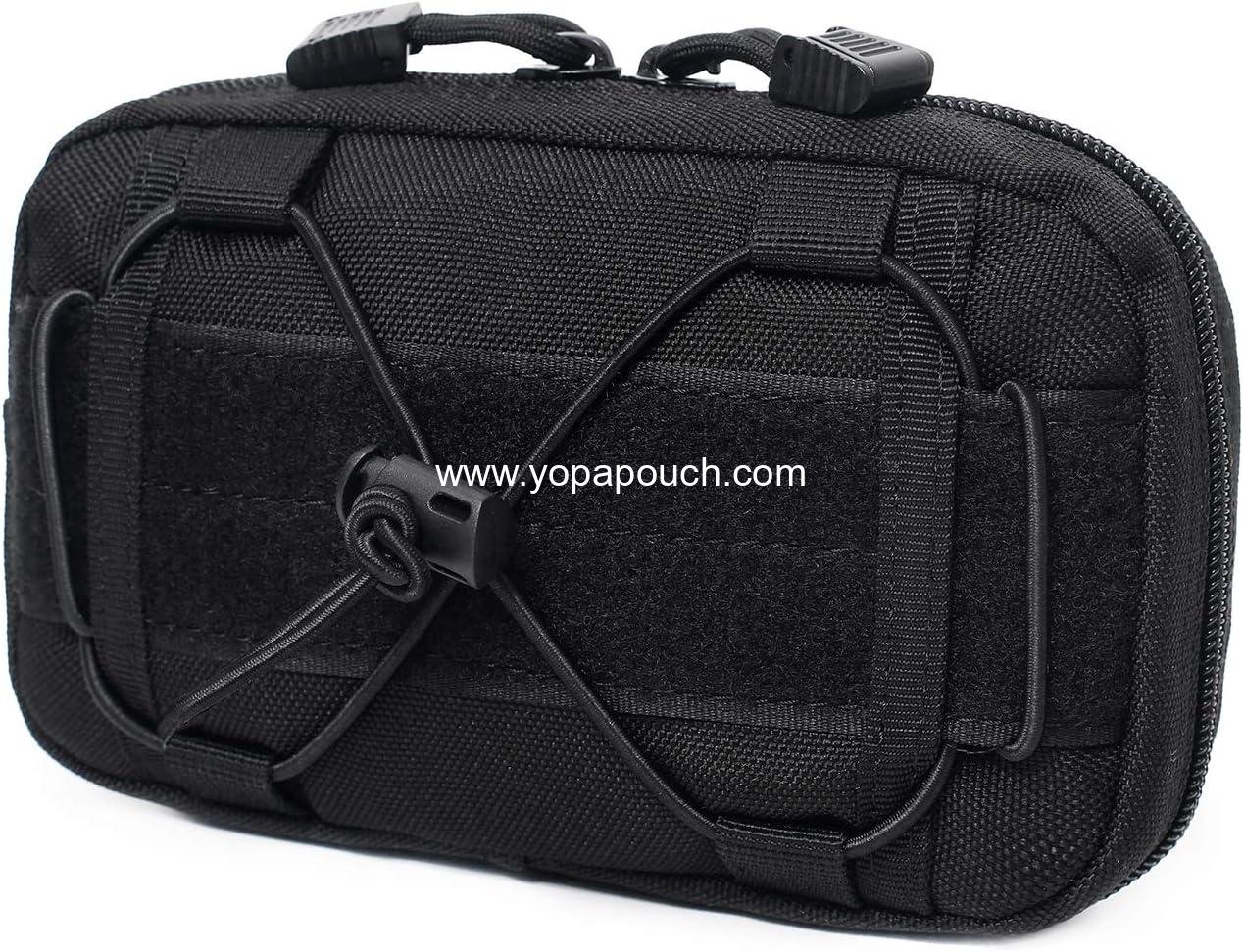 Tactical Molle Horizontal Admin Pouch Compact 1000D Utility EDC Tool Bag with Shoulder Strap