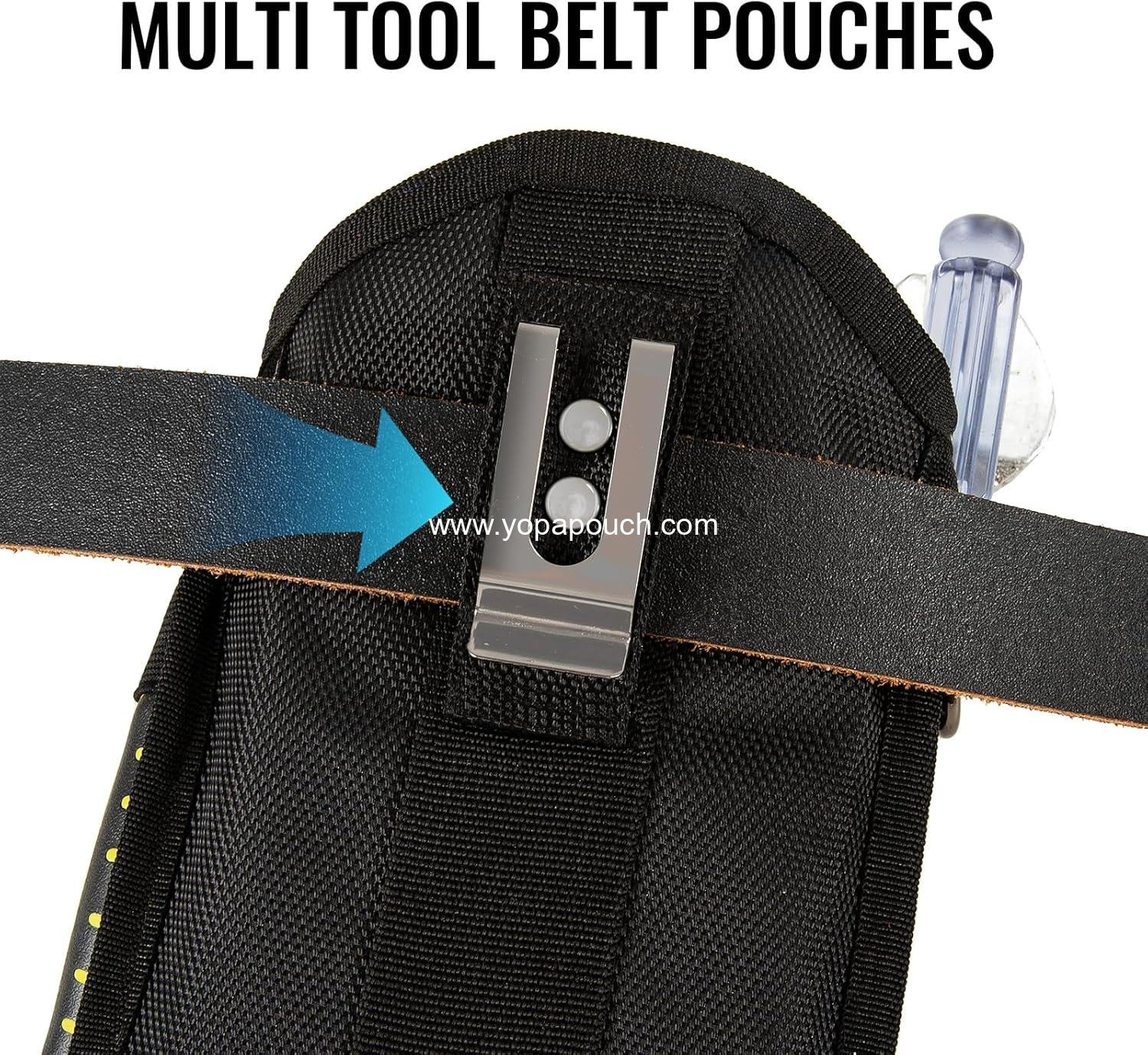 Wholesale Mini Tool Pouch for Nails and Screws with Belt Clip, Oxford Cloth 1680d Bolt Storage Organizer for Electricians, HVAC Techs, Plumbers, Carpenters - Supplier Wholesale Mini Tool Pouch for Nails and Screws with Belt Clip, Oxford Cloth 1680d Bolt Storage Organizer for Electricians, HVAC Techs, Plumbers, Carpenters - Supplier