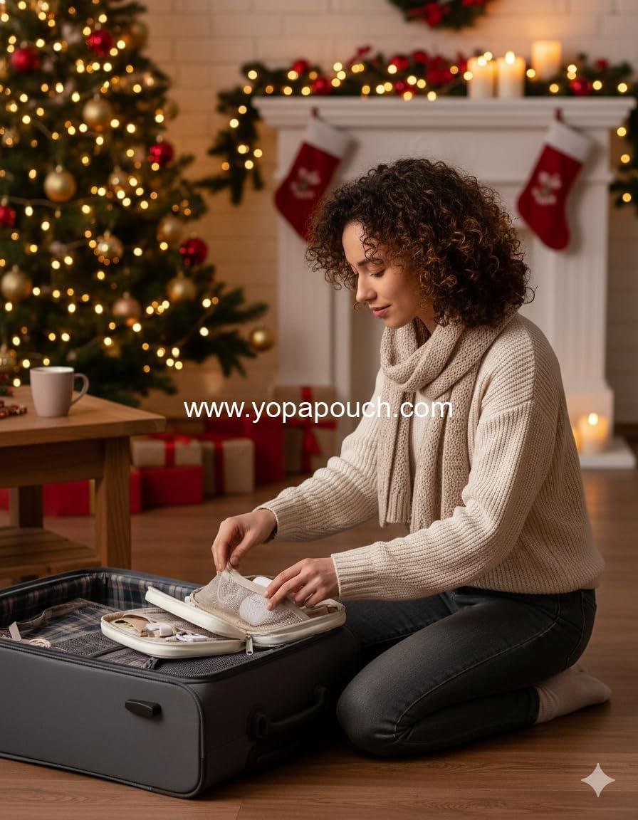 OEM Electronics Organizer Travel Case, Cord and Cable Organizer for Women, Travel Bag (Beige) - Supplier