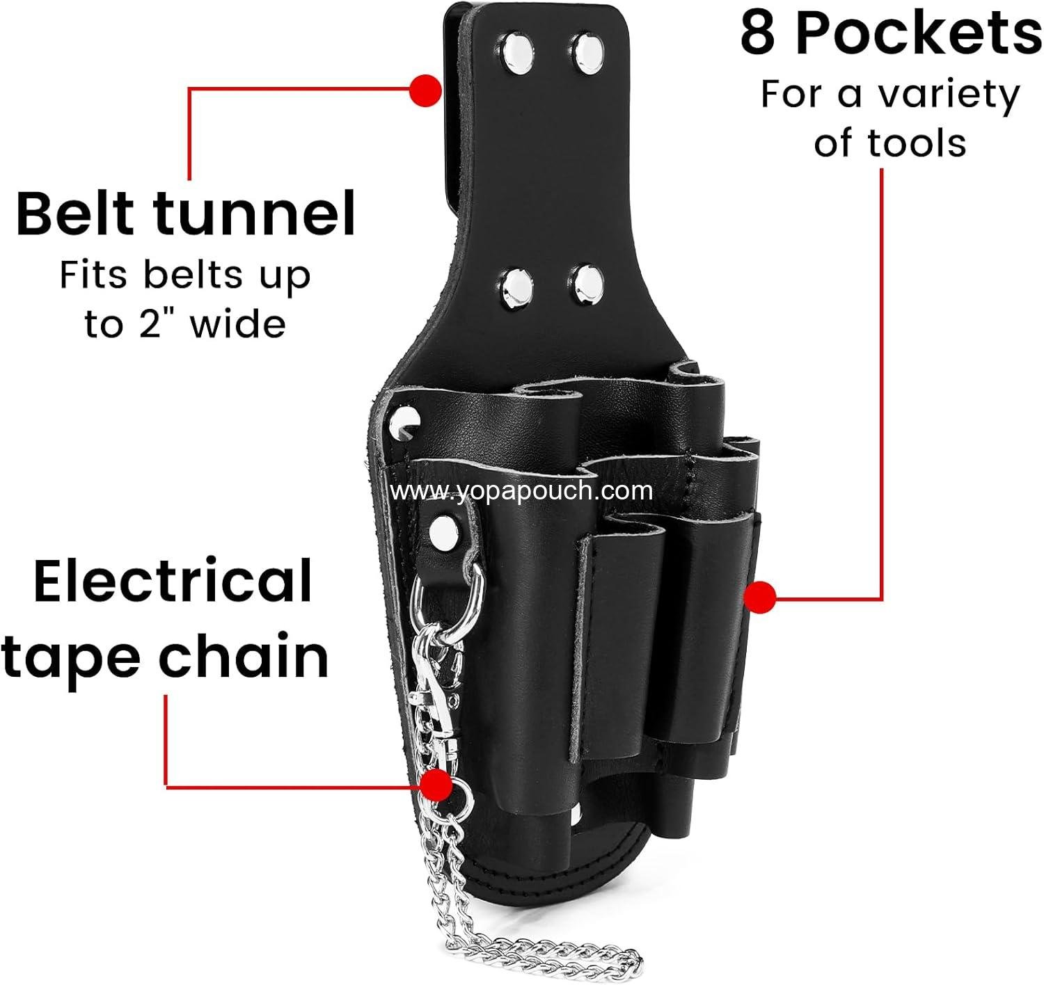 Wholesale Electrician Tool Pouch - 7 Pocket Holster for Efficient Tool Organization, Quick Attach and Release from Tool Belts - Supplier