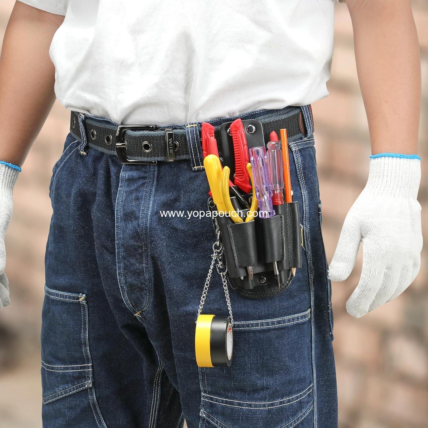 Wholesale Electrician Tool Pouch - 7 Pocket Holster for Efficient Tool Organization, Quick Attach and Release from Tool Belts - Supplier