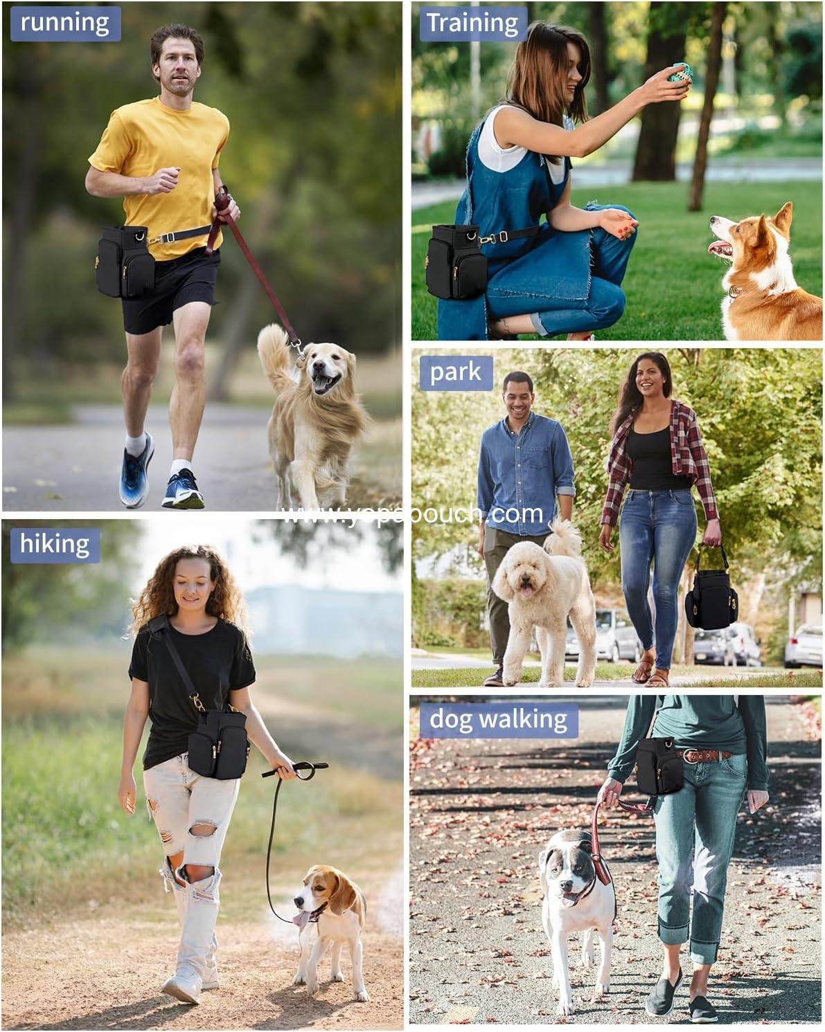 Wholesale Dog Treat Pouch for Walking and Training, Detachable Strap, Large Capacity for 40oz Stanley Cup, Easy-to-Clean PEVA Material, Multiple Pockets, Training Clicker, Gift for Pet Lovers Supplier