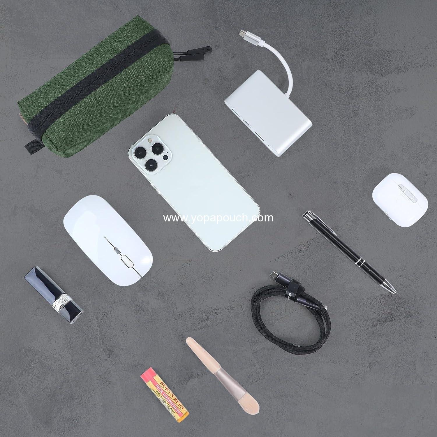 Wholesale Travel Cable Pouch – Small Tech Organizer for Cords, Chargers, Power Bank, Earbuds – Portable, Water & Scratch-Resistant for Office, Business Trip, Commute – Supplier