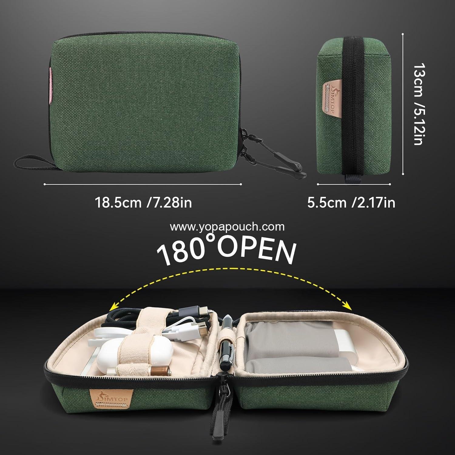 Wholesale Travel Cable Pouch – Small Tech Organizer for Cords, Chargers, Power Bank, Earbuds – Portable, Water & Scratch-Resistant for Office, Business Trip, Commute – Supplier