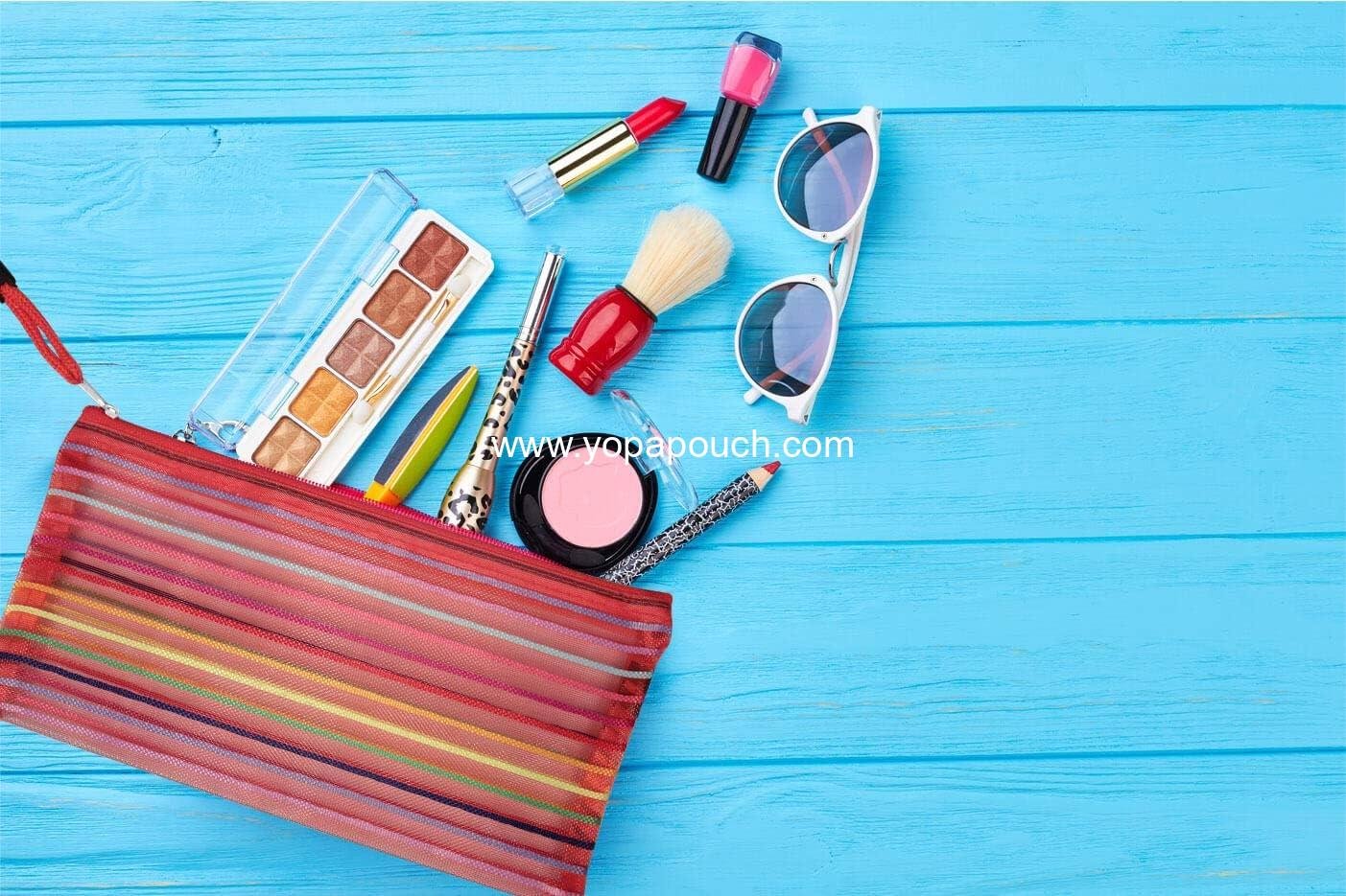 Wholesale 6 Pcs Pencil Pouch Plastic Zipper Mesh Bag for Office Pens and Cosmetics - Supplier