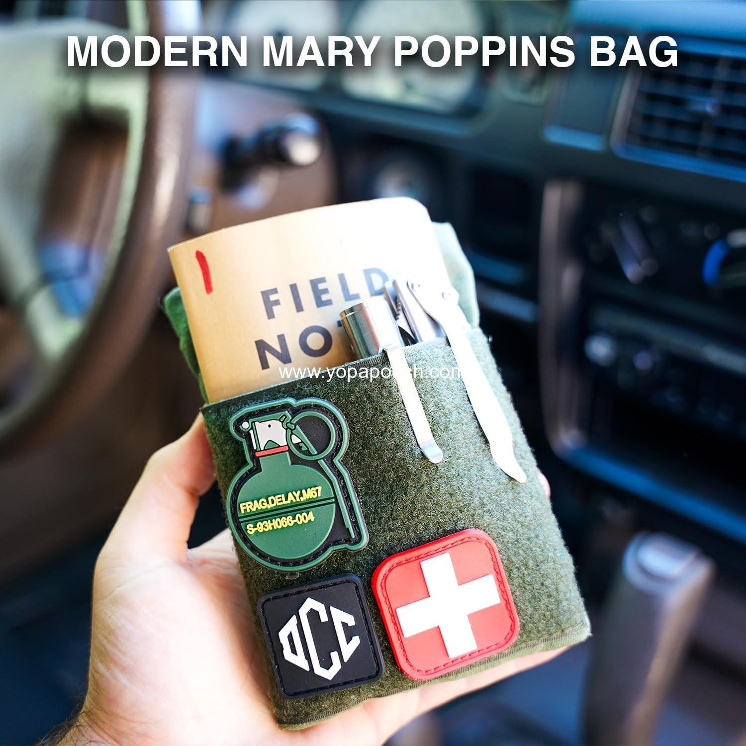 Wholesale EDC Canvas Pouch Pocket Organizer, Mighty Utility Pouch for Multitools, Small Tool Bag with Velcro, Waxed Compact Organizer - Supplier