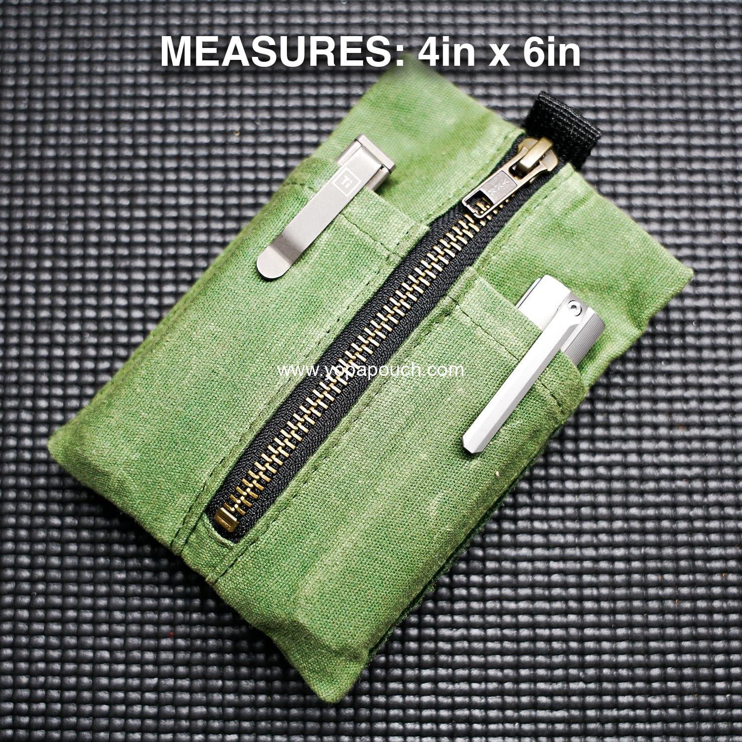 Wholesale EDC Canvas Pouch Pocket Organizer, Mighty Utility Pouch for Multitools, Small Tool Bag with Velcro, Waxed Compact Organizer - Supplier