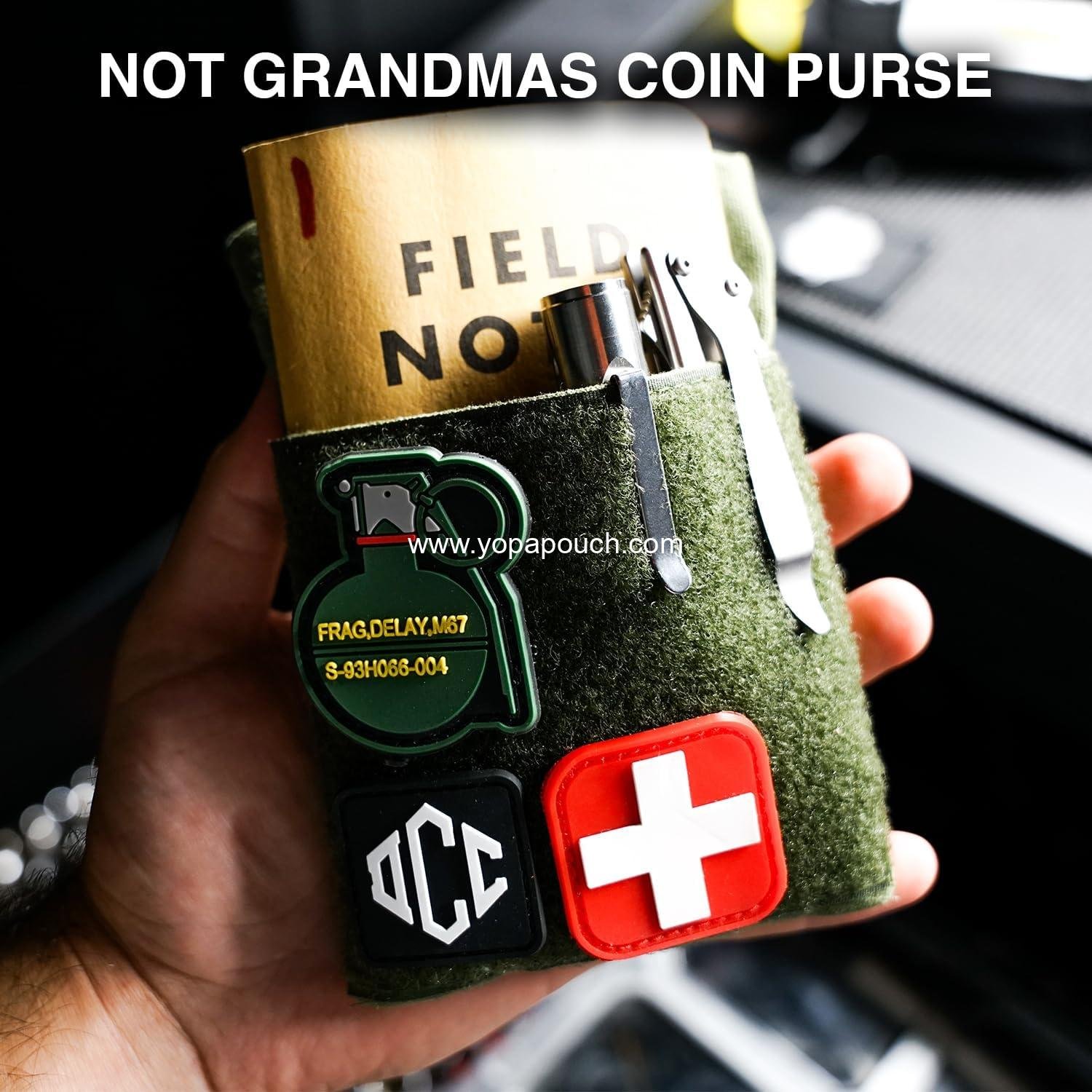 Wholesale EDC Canvas Pouch Pocket Organizer, Mighty Utility Pouch for Multitools, Small Tool Bag with Velcro, Waxed Compact Organizer - Supplier