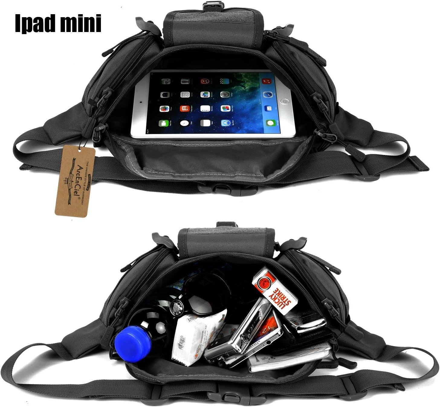 Wholesale Tactical Fanny Pack for Men and Women, Waist Bag Hip Belt for Outdoor Hiking Fishing, Bumbag with Patch (Black) - Supplier