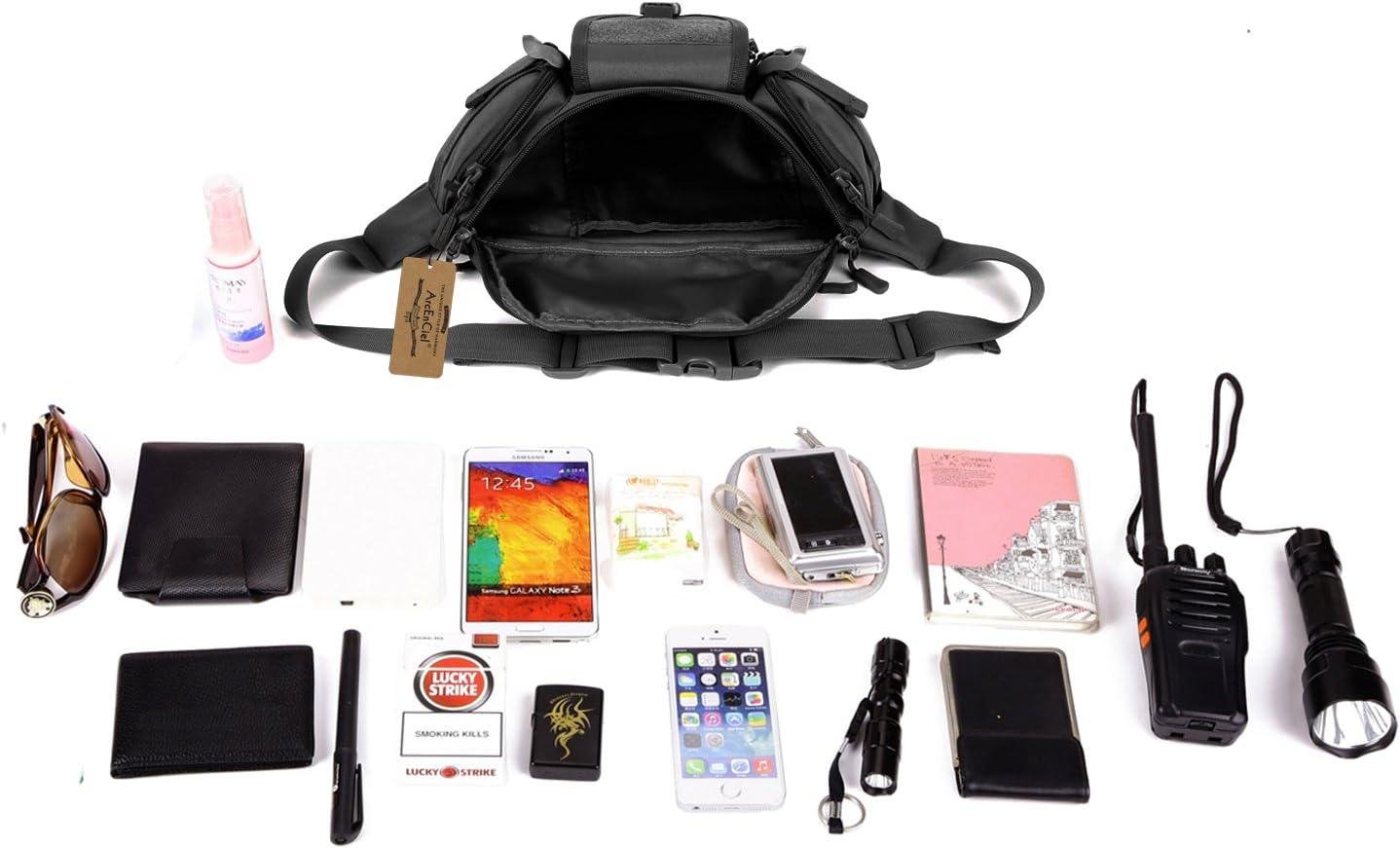 Wholesale Tactical Fanny Pack for Men and Women, Waist Bag Hip Belt for Outdoor Hiking Fishing, Bumbag with Patch (Black) - Supplier