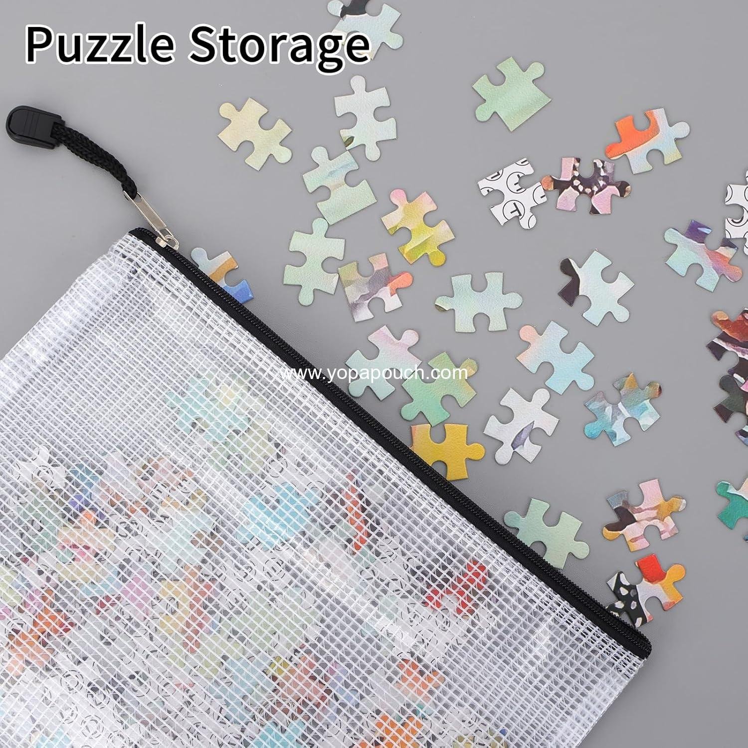 Wholesale 20pcs Mesh Zipper Pouch Set - 8 Sizes Waterproof Travel Bags for Board Game Storage, School Supplies, Office Use, Home Organization Supplier