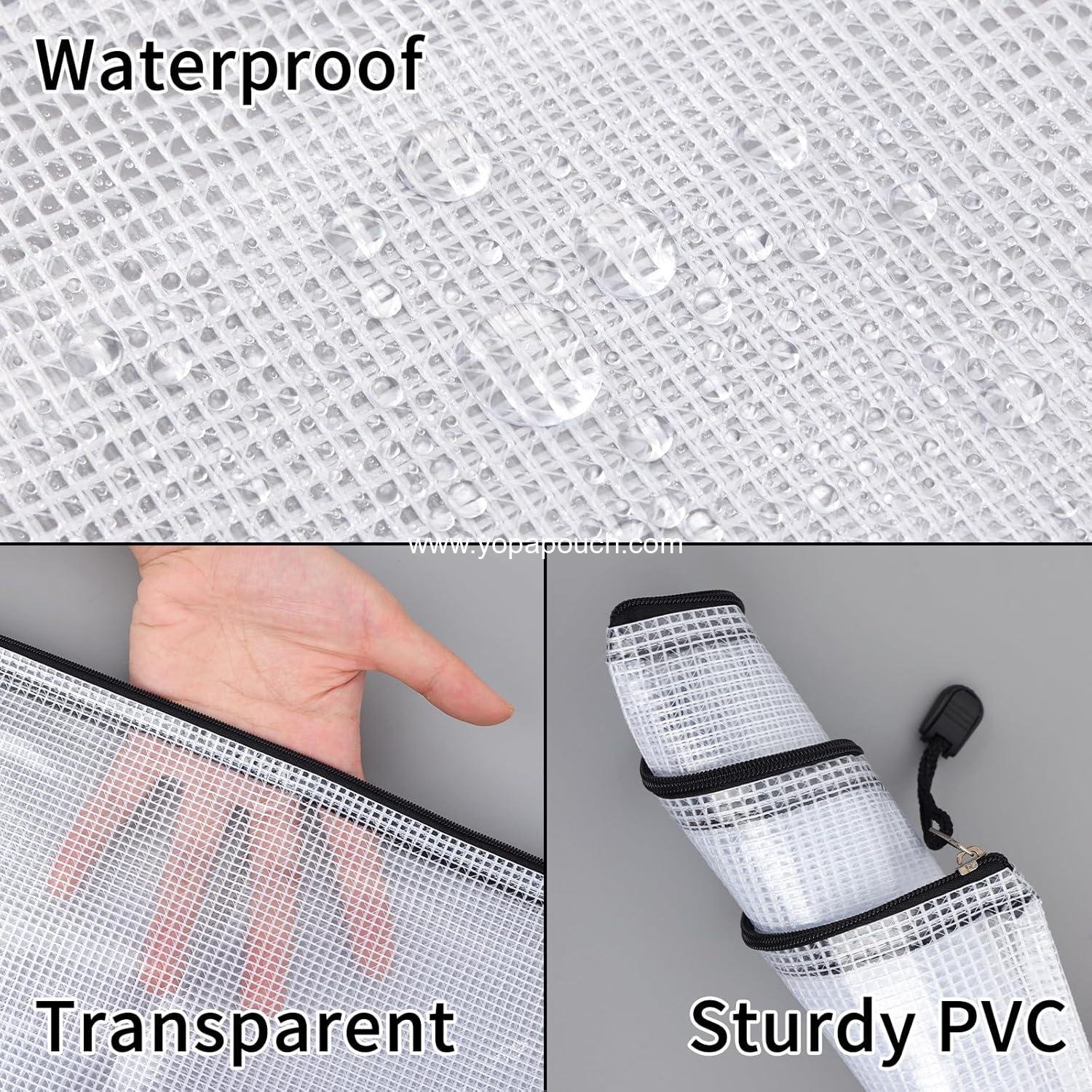 Wholesale 20pcs Mesh Zipper Pouch Set - 8 Sizes Waterproof Travel Bags for Board Game Storage, School Supplies, Office Use, Home Organization Supplier