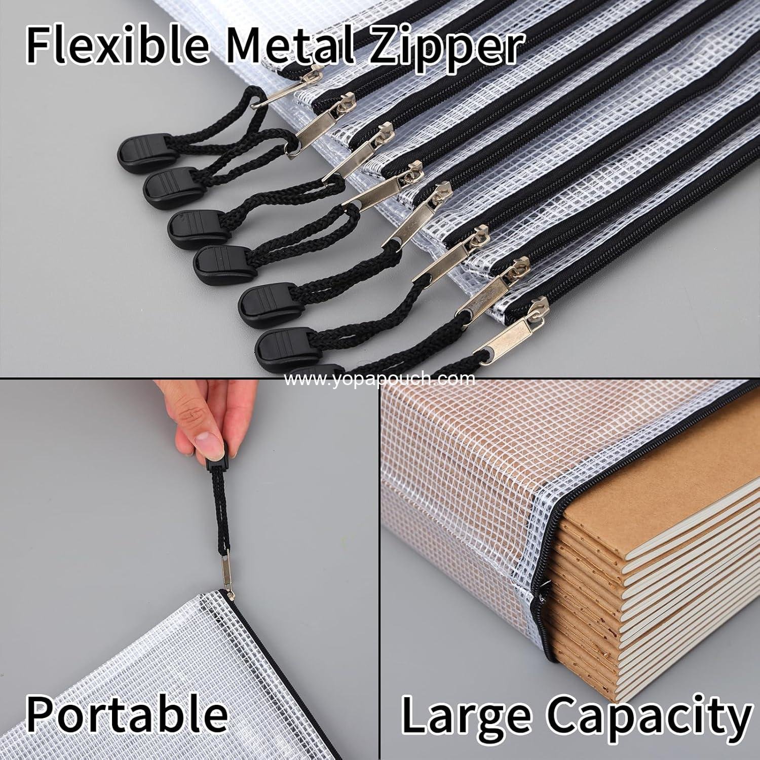 Wholesale 20pcs Mesh Zipper Pouch Set - 8 Sizes Waterproof Travel Bags for Board Game Storage, School Supplies, Office Use, Home Organization Supplier