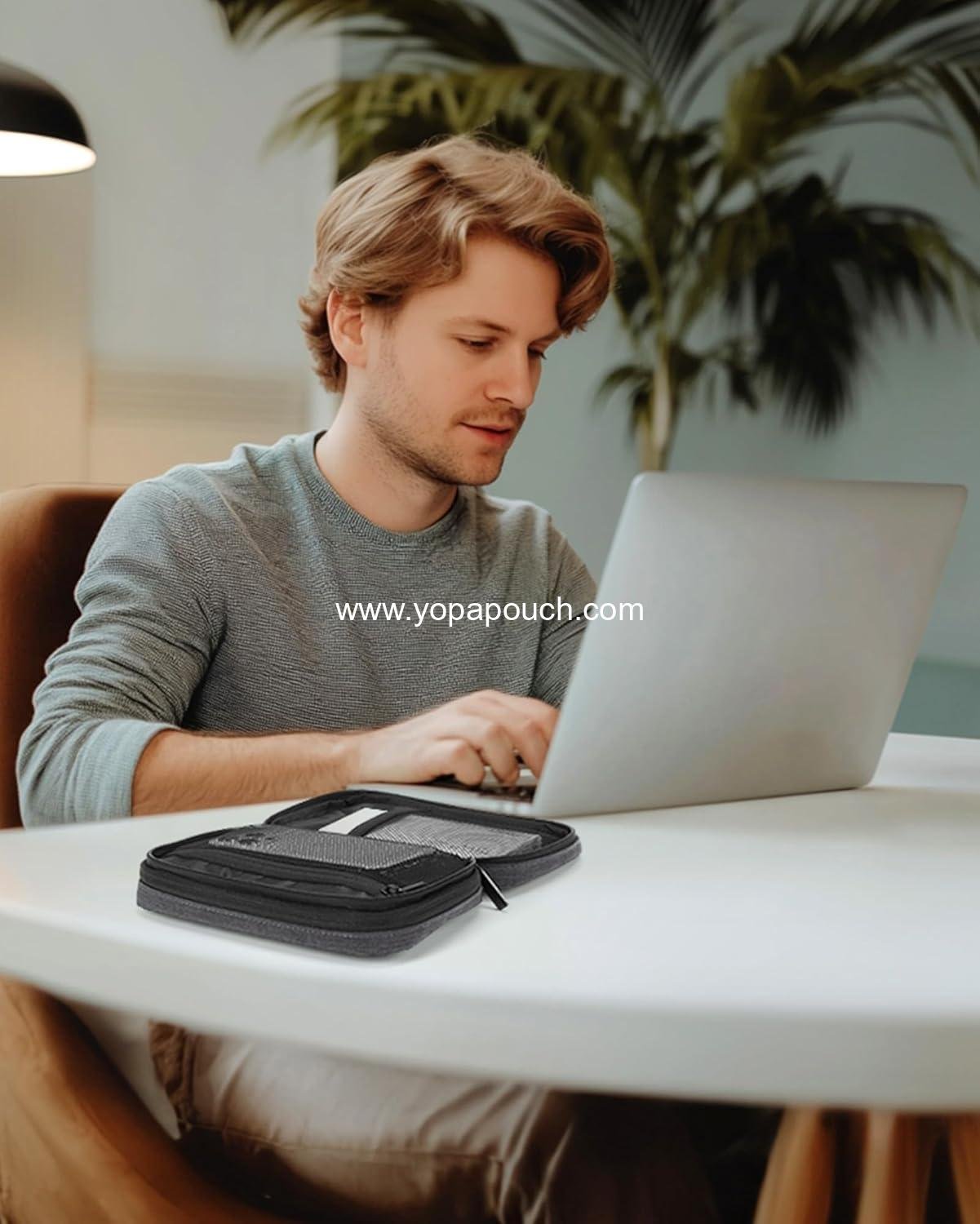 Wholesale Electronic Organizer Travel Case, Cord and Cable Organizer Pouch for Phone, Power Bank, SD Card (Black) - Supplier