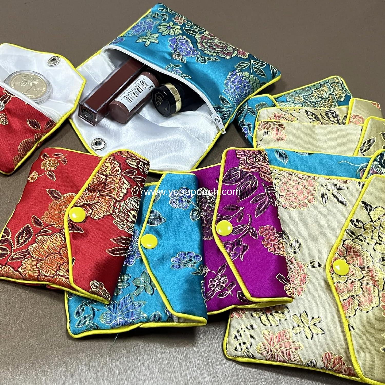 Wholesale 15 Pcs Jewelry Brocade Gift Bags Chinese Style Pouches Mix Colors - Supplier