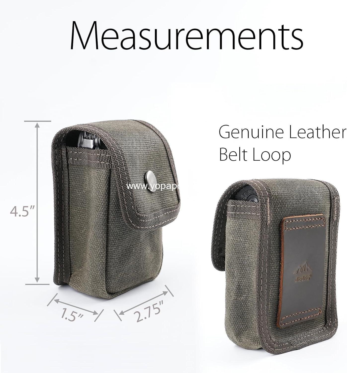 Wholesale Small Compact EDC Belt Pouch for Men and Women, Holster with Belt Loop for Hiking, Fishing, Camping, Snap Closure, Classic Waxed Canvas - Supplier