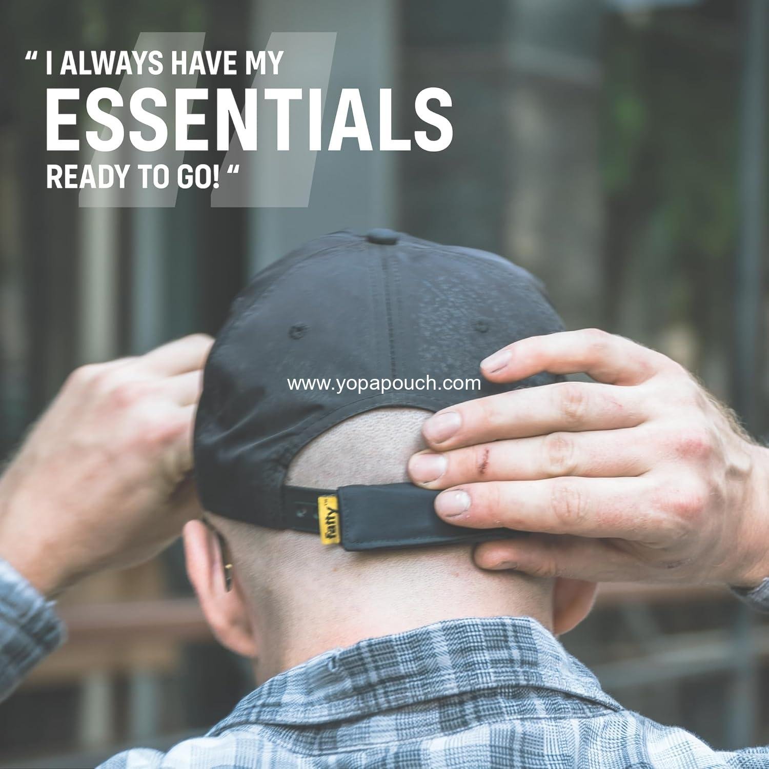 Wholesale Attachable Storage Pocket for Hats - Store Cash, Medicine, Gum, Keys, Pencils, Pens, Golf Tees, etc. - Manufacturer