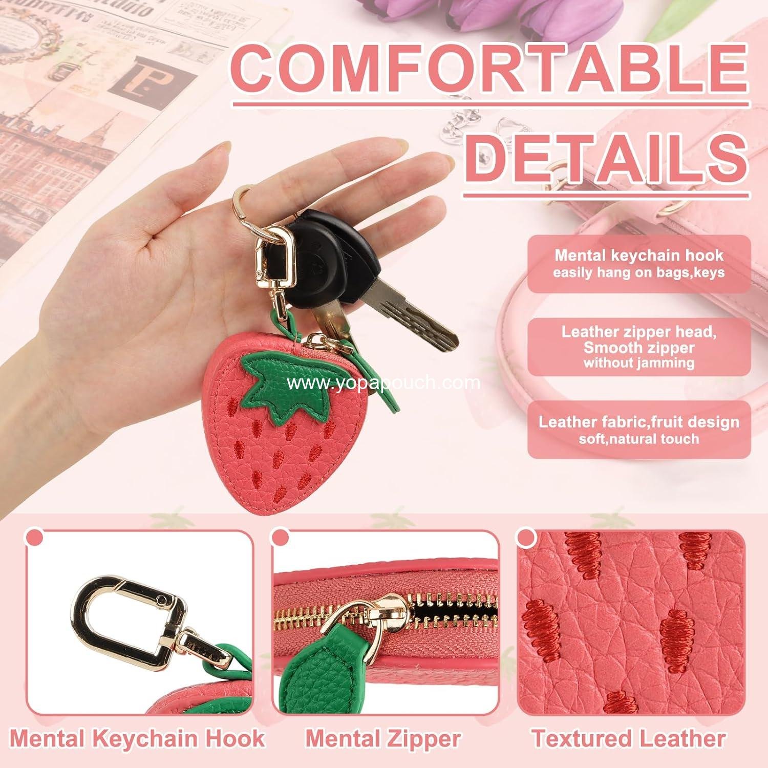 Wholesale Mini Leather Orange Fruit Coin Purse Keychain Bag Charm, Kawaii Airtag Holder Pouch for Handbag, Tote, Keys, Gifts for Girls & Women - Supplier Wholesale Mini Leather Orange Fruit Coin Purse Keychain Bag Charm, Kawaii Airtag Holder Pouch for Handbag, Tote, Keys, Gifts for Girls & Women - Supplier