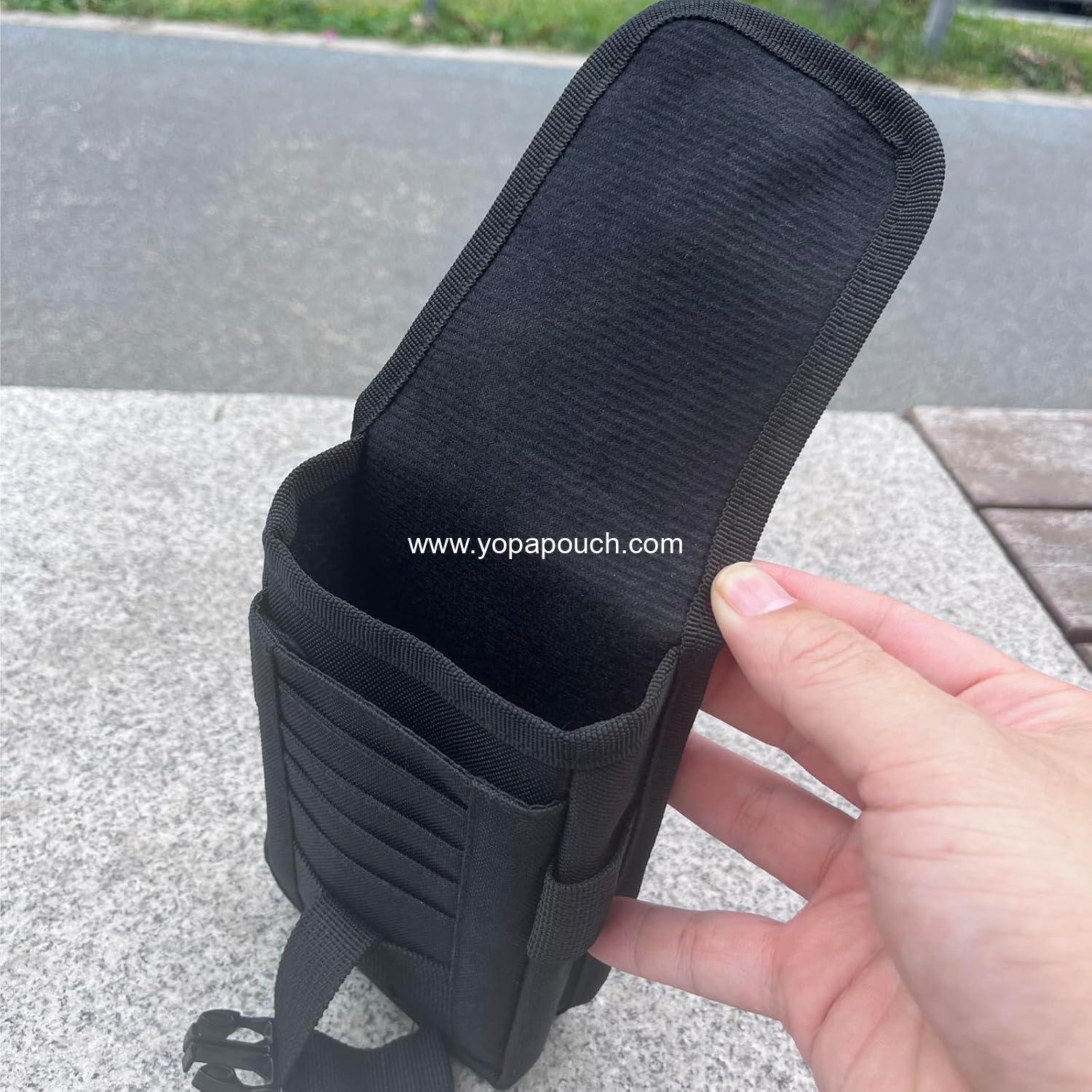 Wholesale Multi-Purpose Tactical Belt Pouch for Men, Dual Phone Case for Two Phones, Waist Pocket Holster for Work, Hiking, Camping, Barbecue, Rescue - Black, Manufacturer