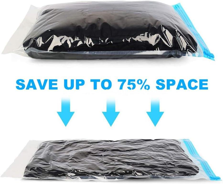 Wholesale Compression Bags - 12 Pack Space Saver Travel Essentials No Vacuum Needed Storage Organizers (Transparent) Manufacturer