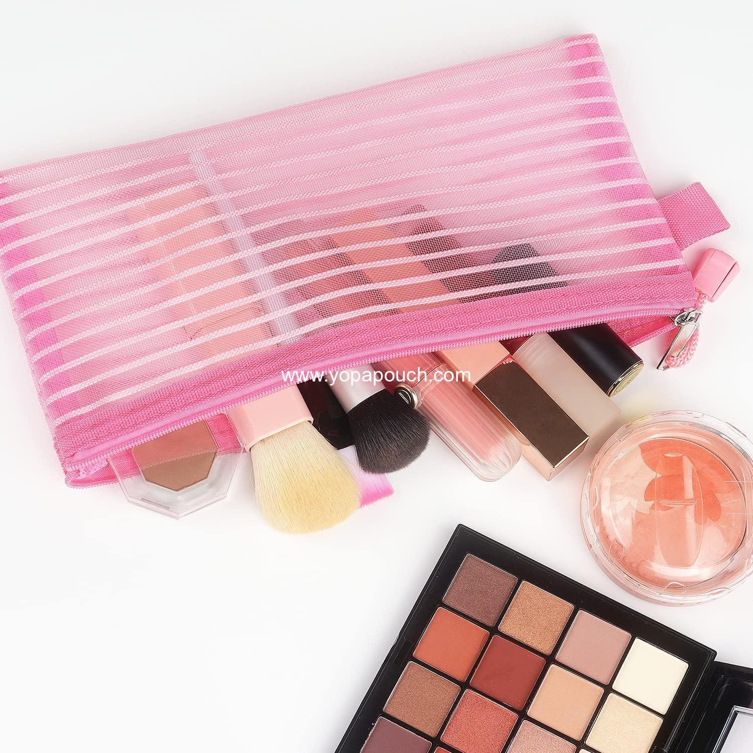 Wholesale Zipper Mesh Pouch - 10 Pack Multicolor Pencil and Pen Bags for Office and Travel Storage, 10 Colors, Supplier