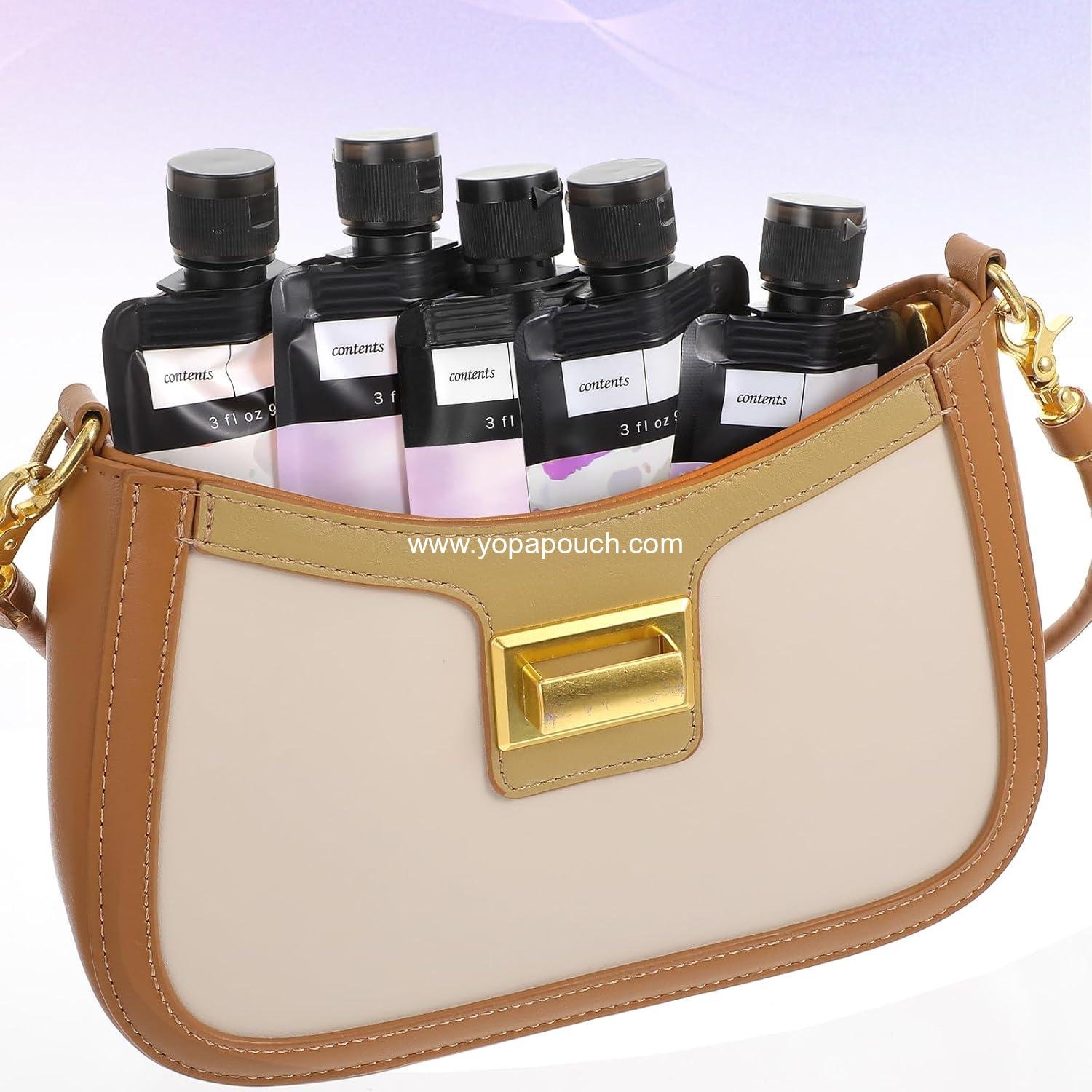 Wholesale 6 Pcs Travel Pouches for Toiletries, 3 oz Leak Proof Empty Squeeze Bottles TSA Approved Refillable for Liquids, Shampoo, Conditioner Travel Accessories Supplier