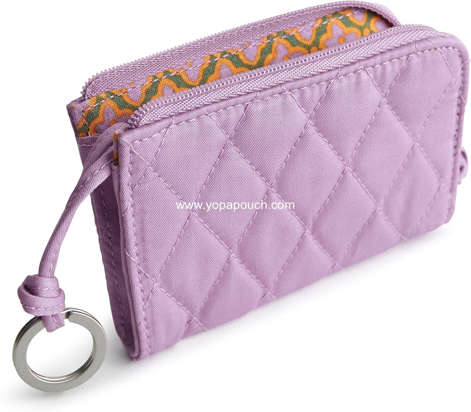 Wholesale Women's Premium Cotton Zip Card Pouch  Size-Related Features Available - Factory