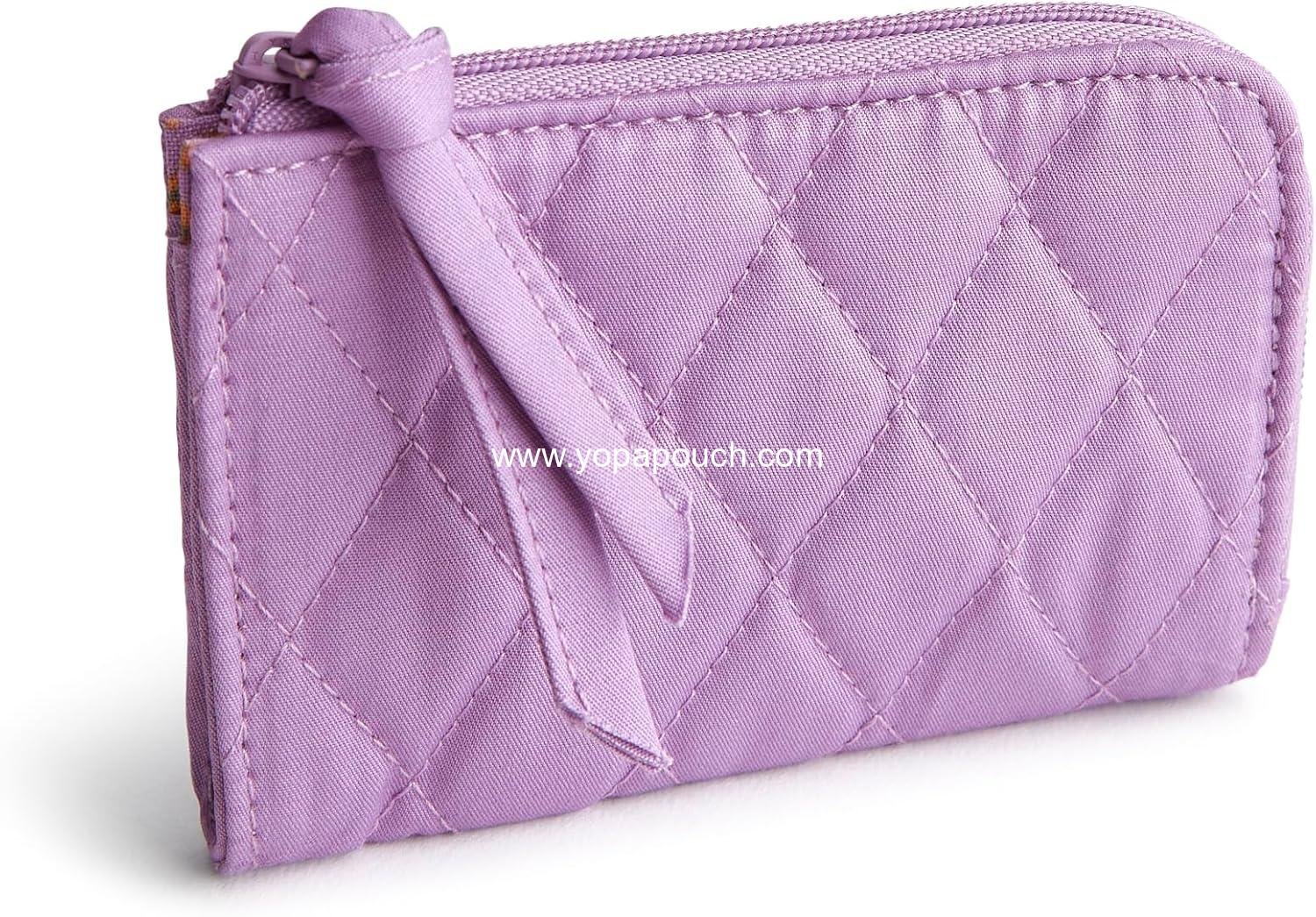 Wholesale Women's Premium Cotton Zip Card Pouch  Size-Related Features Available - Factory
