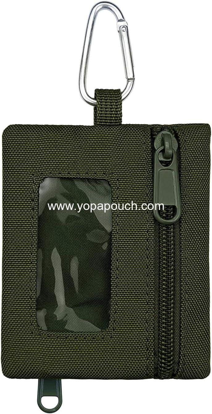 Wholesale Mini Molle Pouch Bag - Portable Tactical Wallet with Hook and ID Window, Suitable as Waist Bag or Credit Card Holder for Hiking and Traveling, OEM