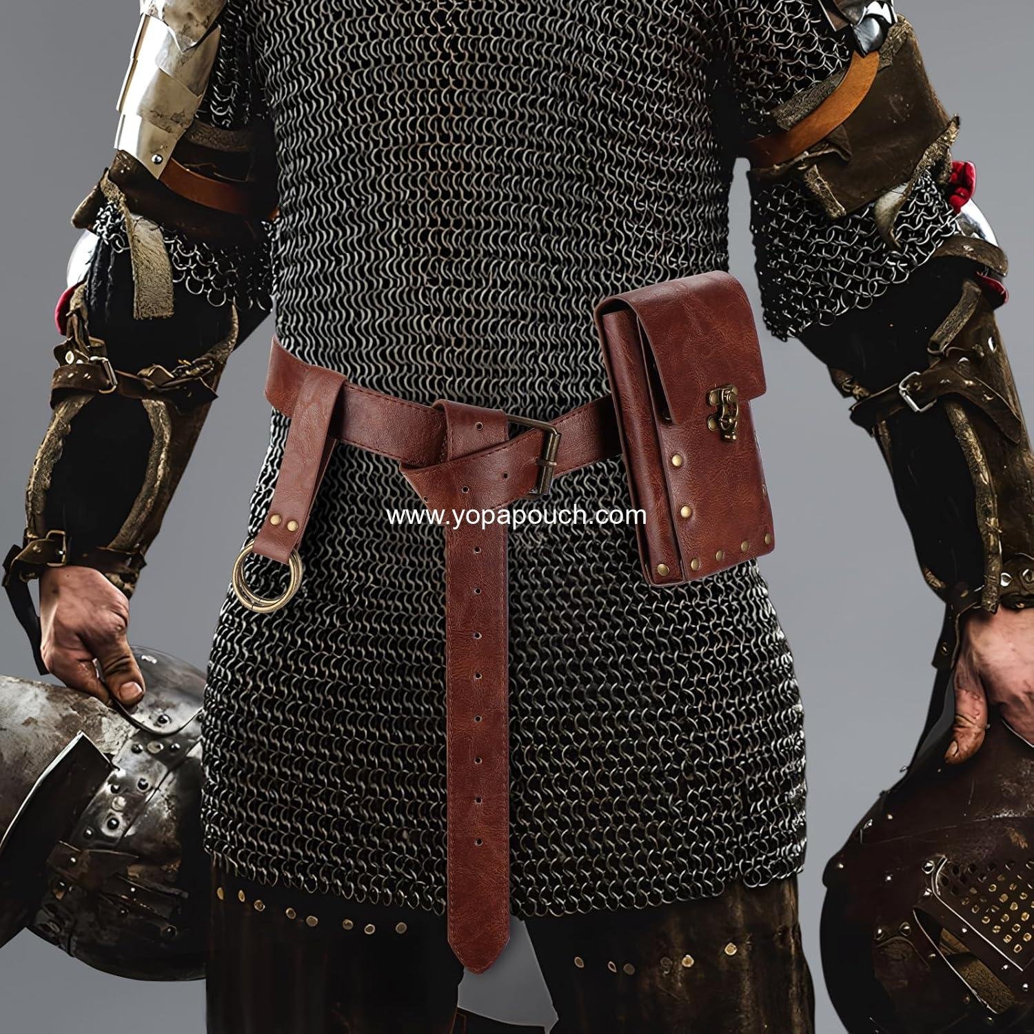 Wholesale Renaissance Belt Pouch Waist Bag Skirt Hike Medieval Costume Accessories for Halloween Supplier