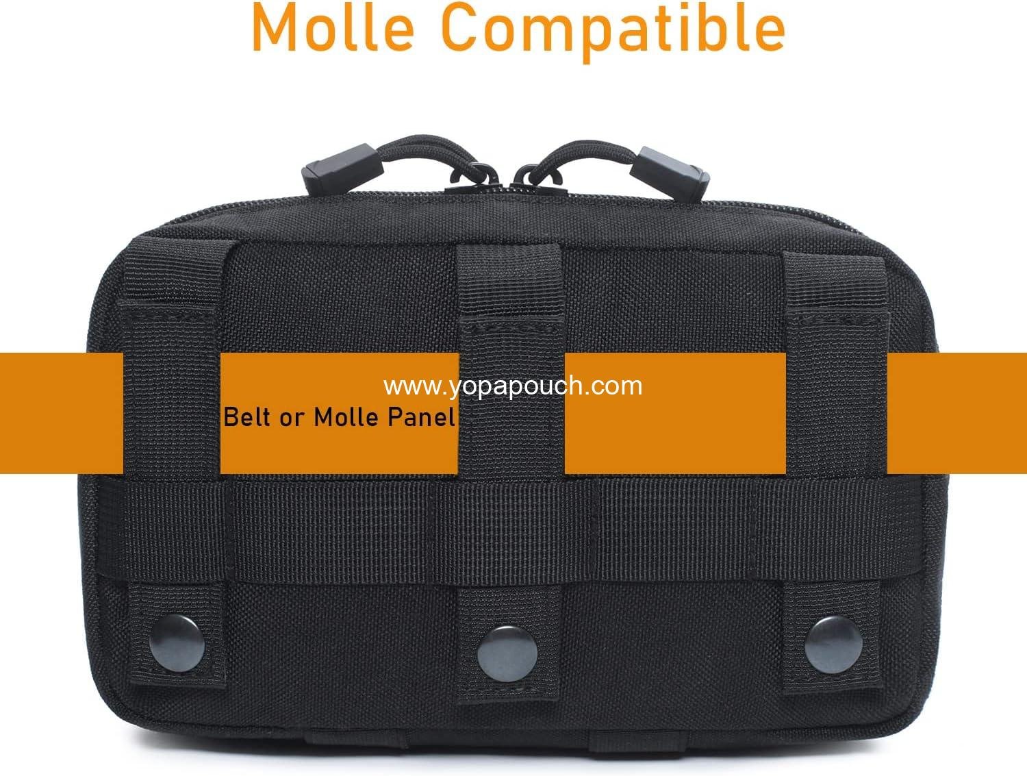 Wholesale Tactical Molle Horizontal Admin Pouch Multi-Purpose Laser-Cut EDC Tool Bag - Manufacturer