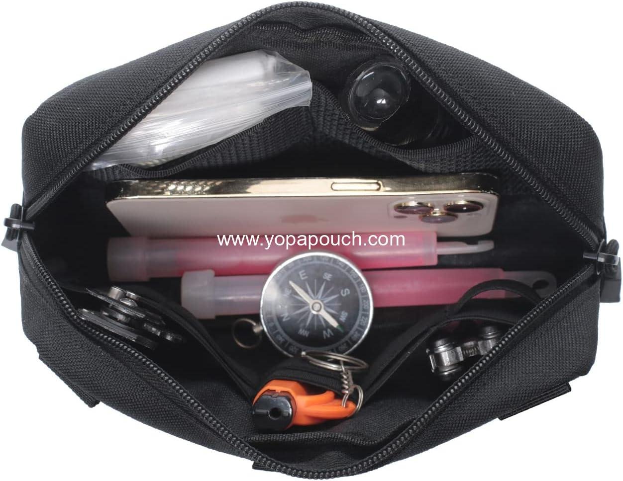 Wholesale Tactical Molle Horizontal Admin Pouch Multi-Purpose Laser-Cut EDC Tool Bag - Manufacturer