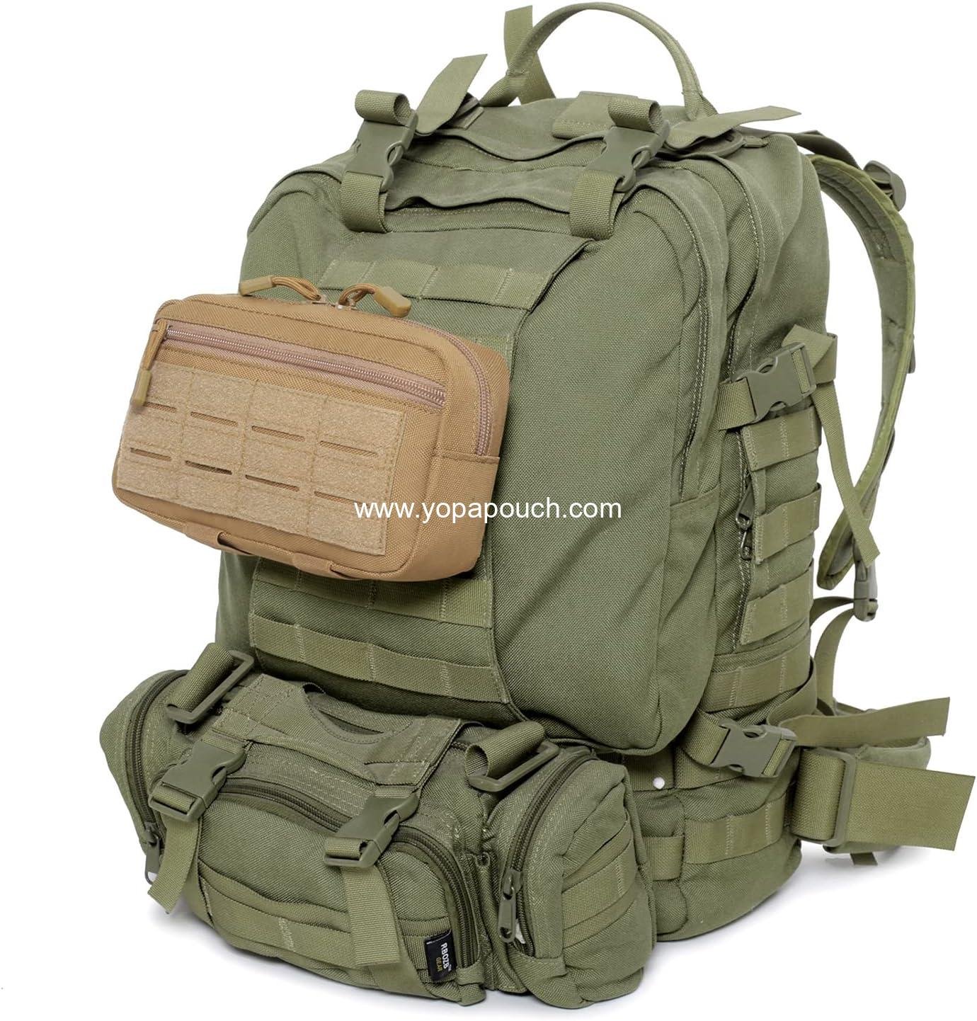 Wholesale Tactical Molle Horizontal Admin Pouch Multi-Purpose Laser-Cut EDC Tool Bag - Manufacturer