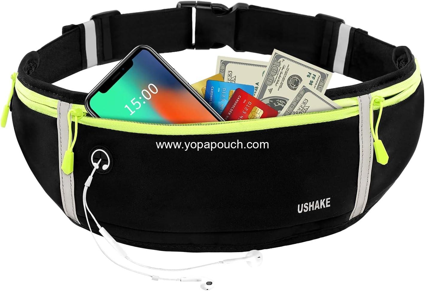 Wholesale Slim Running Belt Workout Fanny Pack for Men and Women, Exercise Waist Pack for iPhone, Runner Belt for Running Walking Cycling Gym Supplier