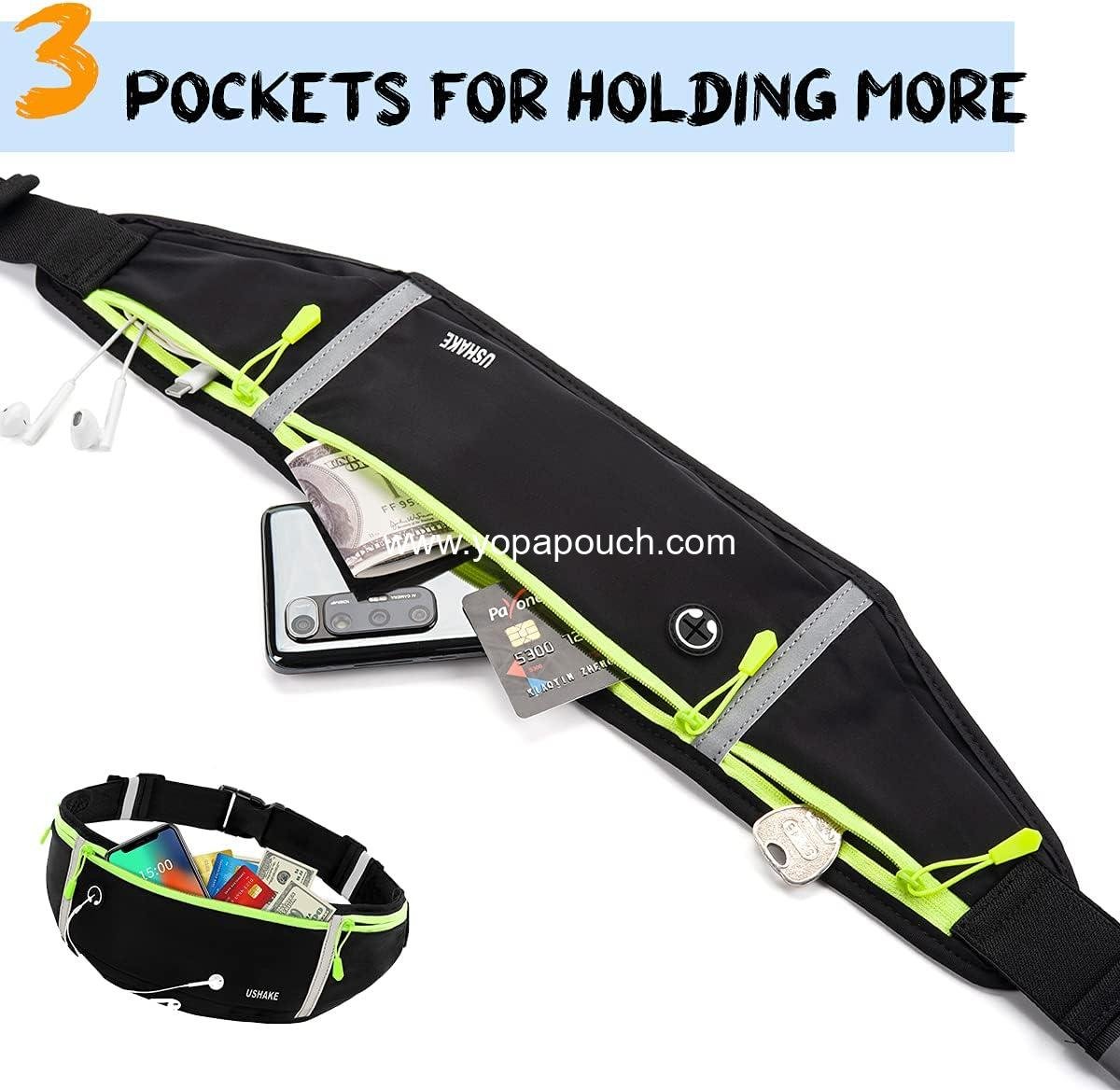 Wholesale Slim Running Belt Workout Fanny Pack for Men and Women, Exercise Waist Pack for iPhone, Runner Belt for Running Walking Cycling Gym Supplier