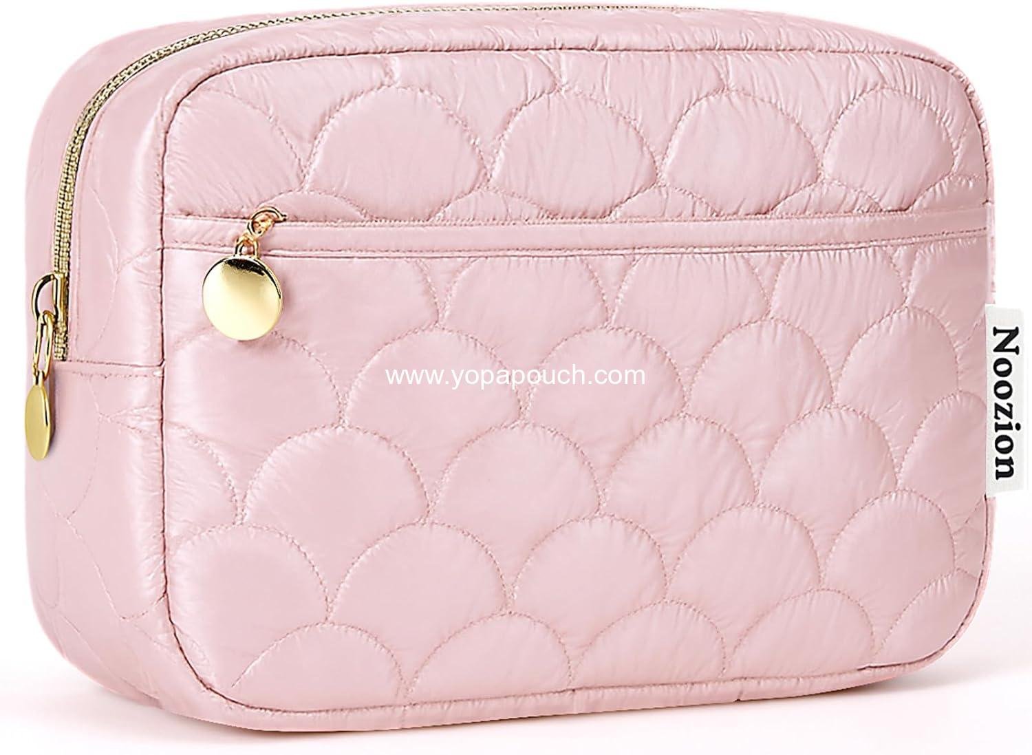OEM Travel Cosmetic Bag, Padded Toiletry Organizer for Women, Wide-open Makeup Pouch, Essential Travel Case, Supplier