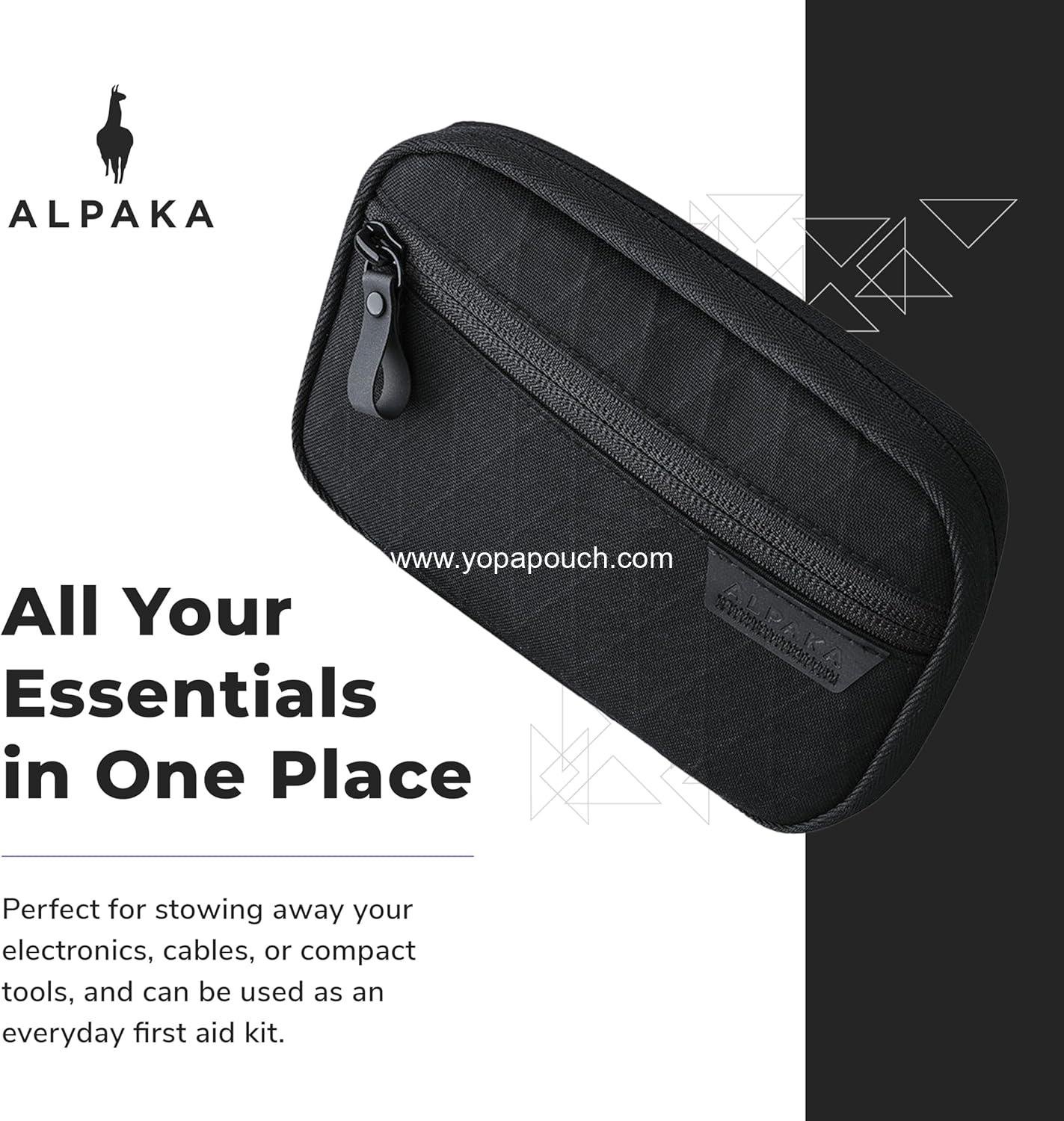 Wholesale Soft-Shell Small Pouch for Electronic Accessories and Tools - Durable, Weatherproof, UV Resistant X-Pac X42 Fabric - Olive Green - Factory