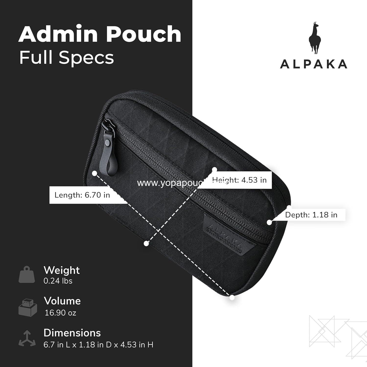 Wholesale Soft-Shell Small Pouch for Electronic Accessories and Tools - Durable, Weatherproof, UV Resistant X-Pac X42 Fabric - Olive Green - Factory