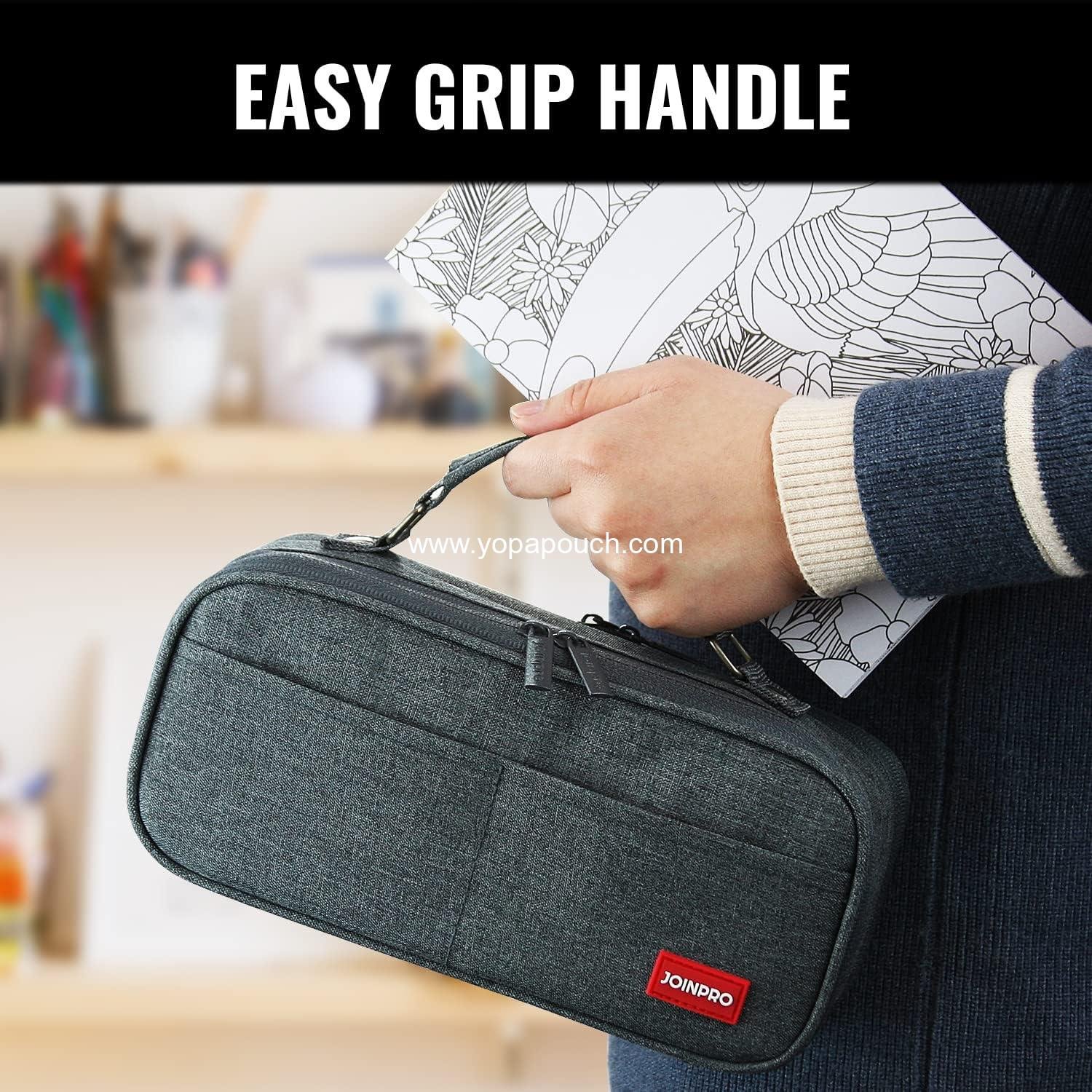 Wholesale Large Capacity Pencil Case Organizer - Double Zipper Storage Bag - Big Pencil Pouch for College, School, Office, Teen, Men, Women, Adults Supplier