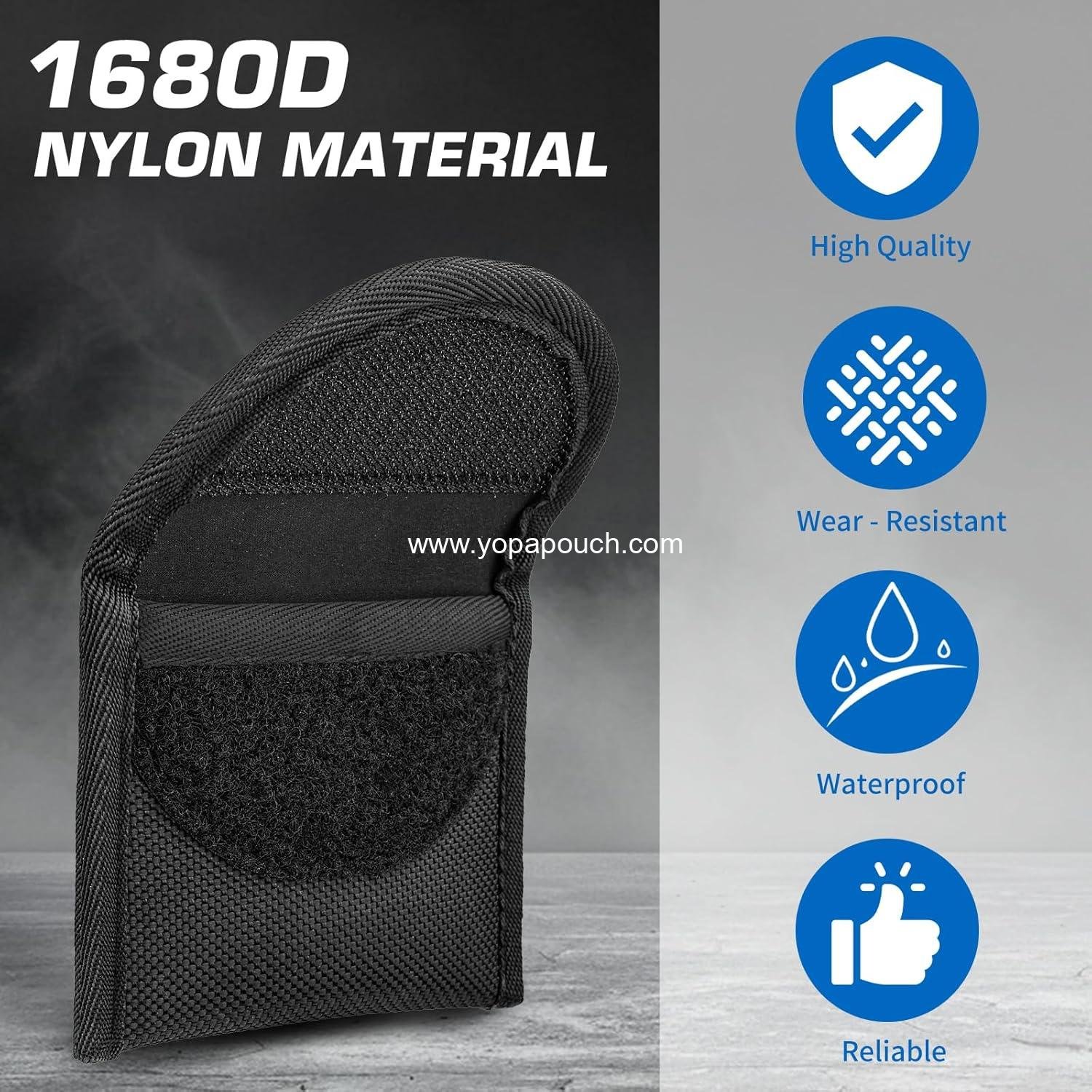 Wholesale 1680D Nylon Glove Pouch for Duty Belt - Latex Disposable Glove Holder for Firefighters, EMS, EMT, Paramedics, First Responders Supplier