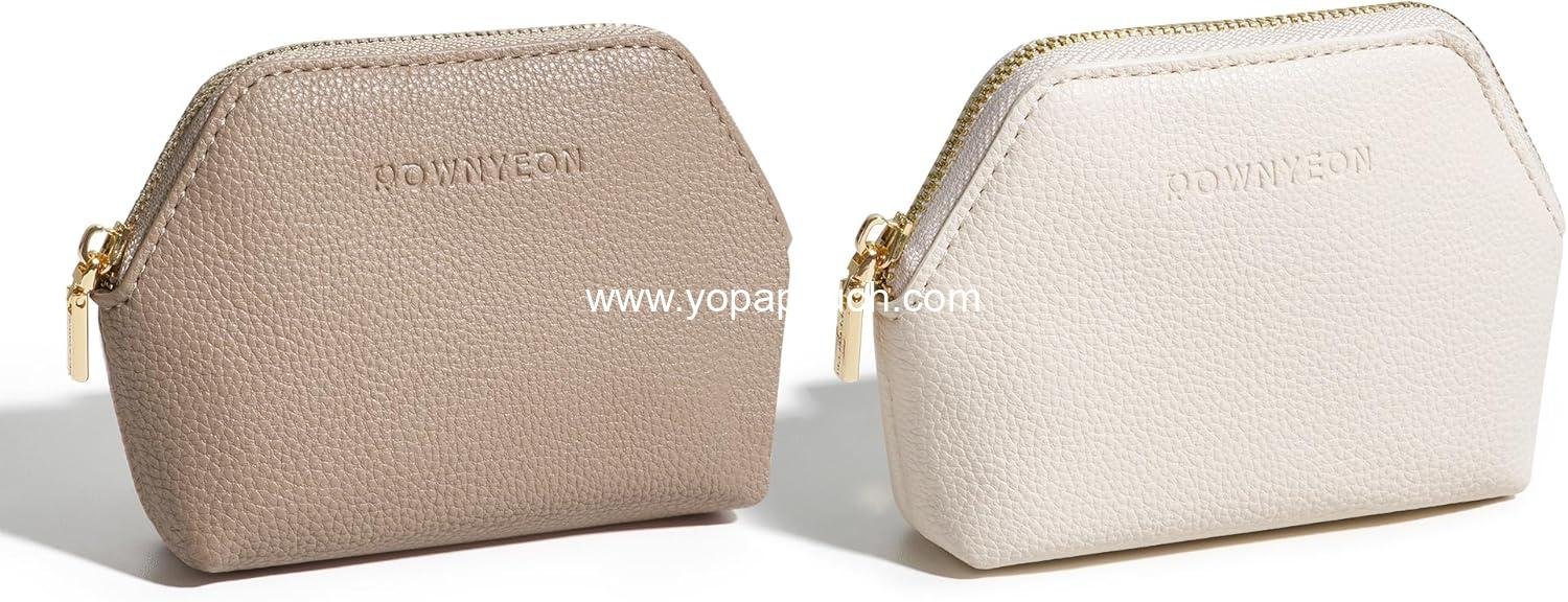 Wholesale Mini Portable Cosmetic Bag for Women, PU Leather Makeup Organizer, Travel Zipper Pouch for Men and Women, Lipstick Coin Purse - Manufacturer