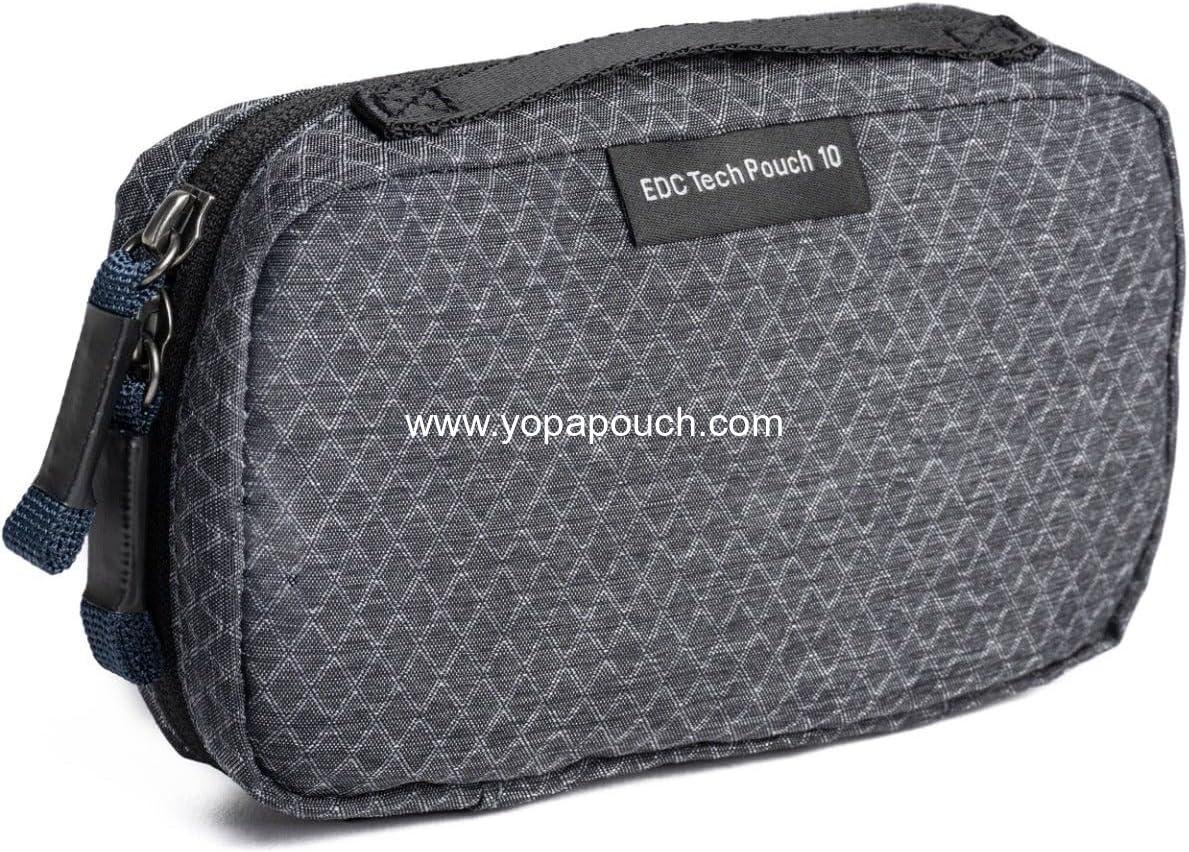 Wholesale Tech Accessory Pouch, Grey, Nylon, 9" x 9" x 6.25", 6 Pockets, Zipper Closure, Supplier