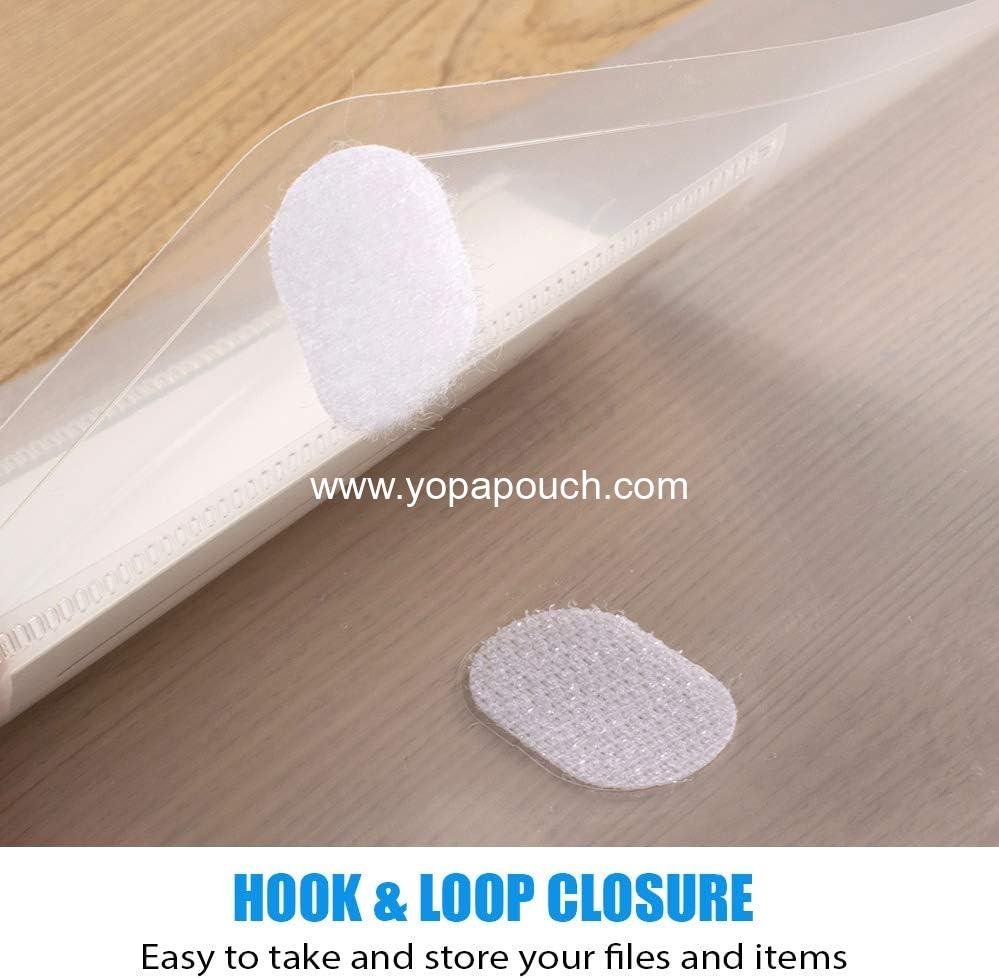 Wholesale 10 Pack Plastic Envelopes File Folders, Clear Document Holders for A4 and US Letter Size with Label Pockets for School, Home, Work, Office Organizer - Supplier